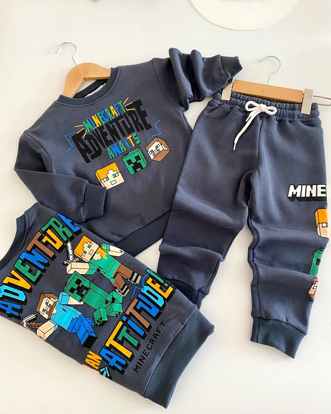 Adventure Baskılı 3 İplik Şardonlu Takım