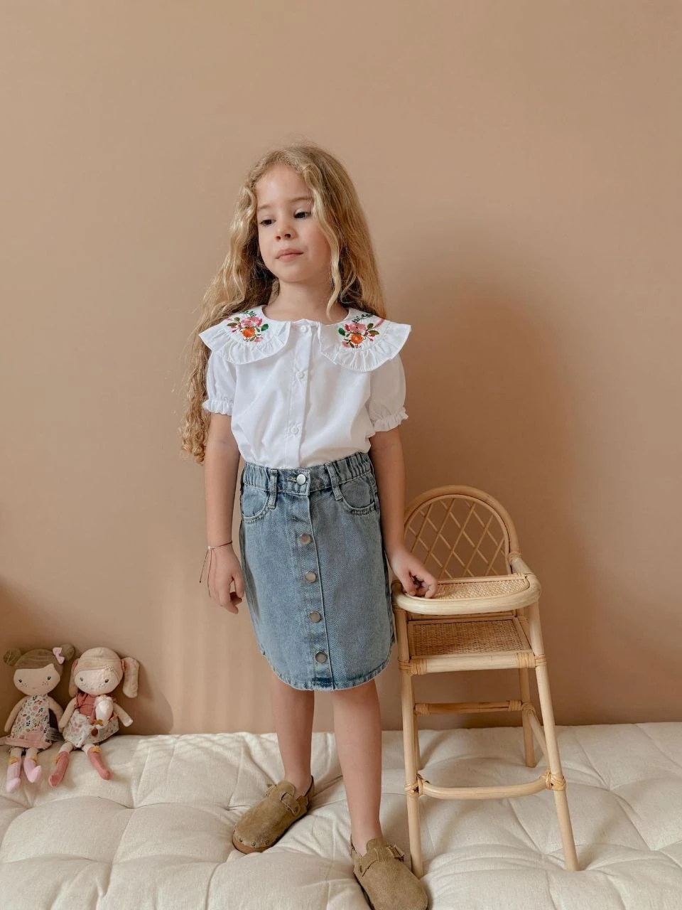 2'li Kot Etek & Poplin Gömlek Takım