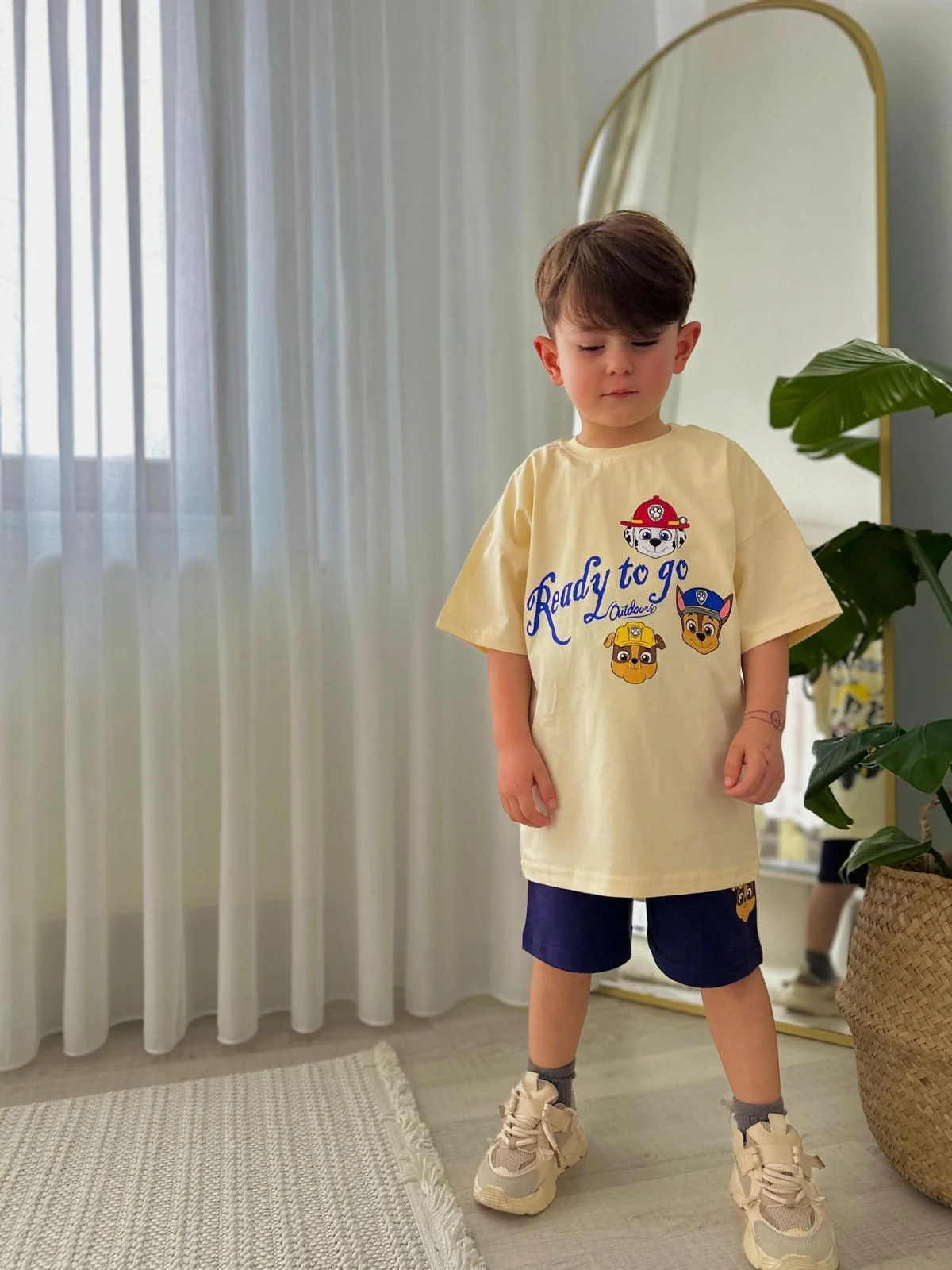 Yeni Sezon 2'li Roady To Go Baskılı Şortlu Takım Erkek