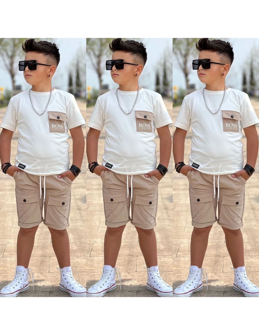 Yeni Sezon Paraşüt Kumaş Şortlu Takım