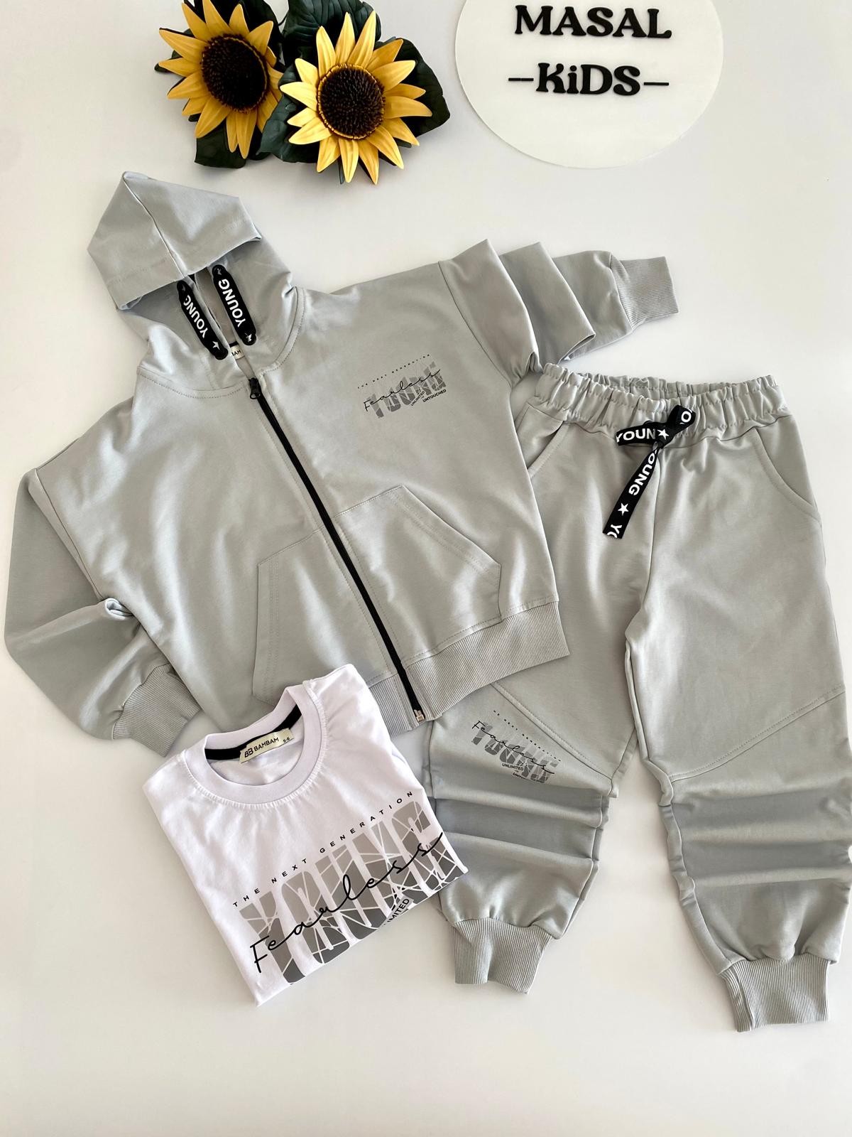 Young Kapşonlu 3'lü Kombin Takım