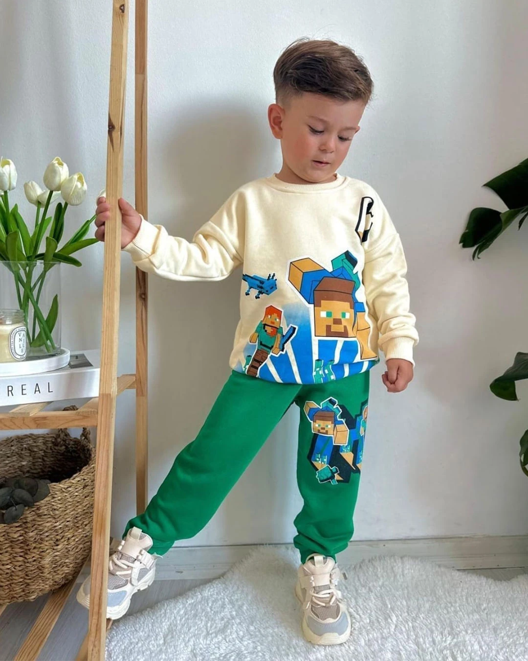 Mine Craft 3 İplik Şardonlu İkili Takım