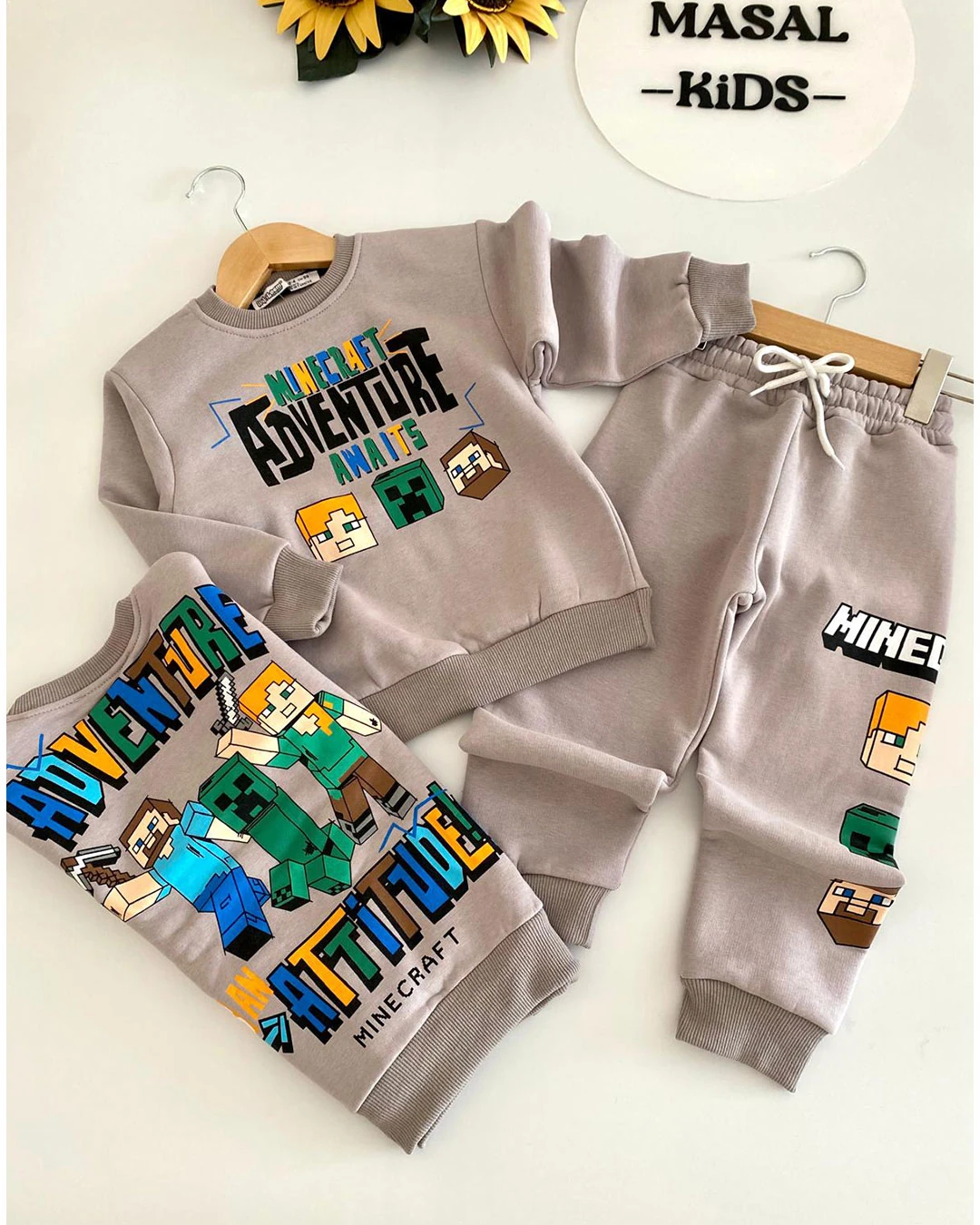 Adventure Baskılı 3 İplik Şardonlu Takım