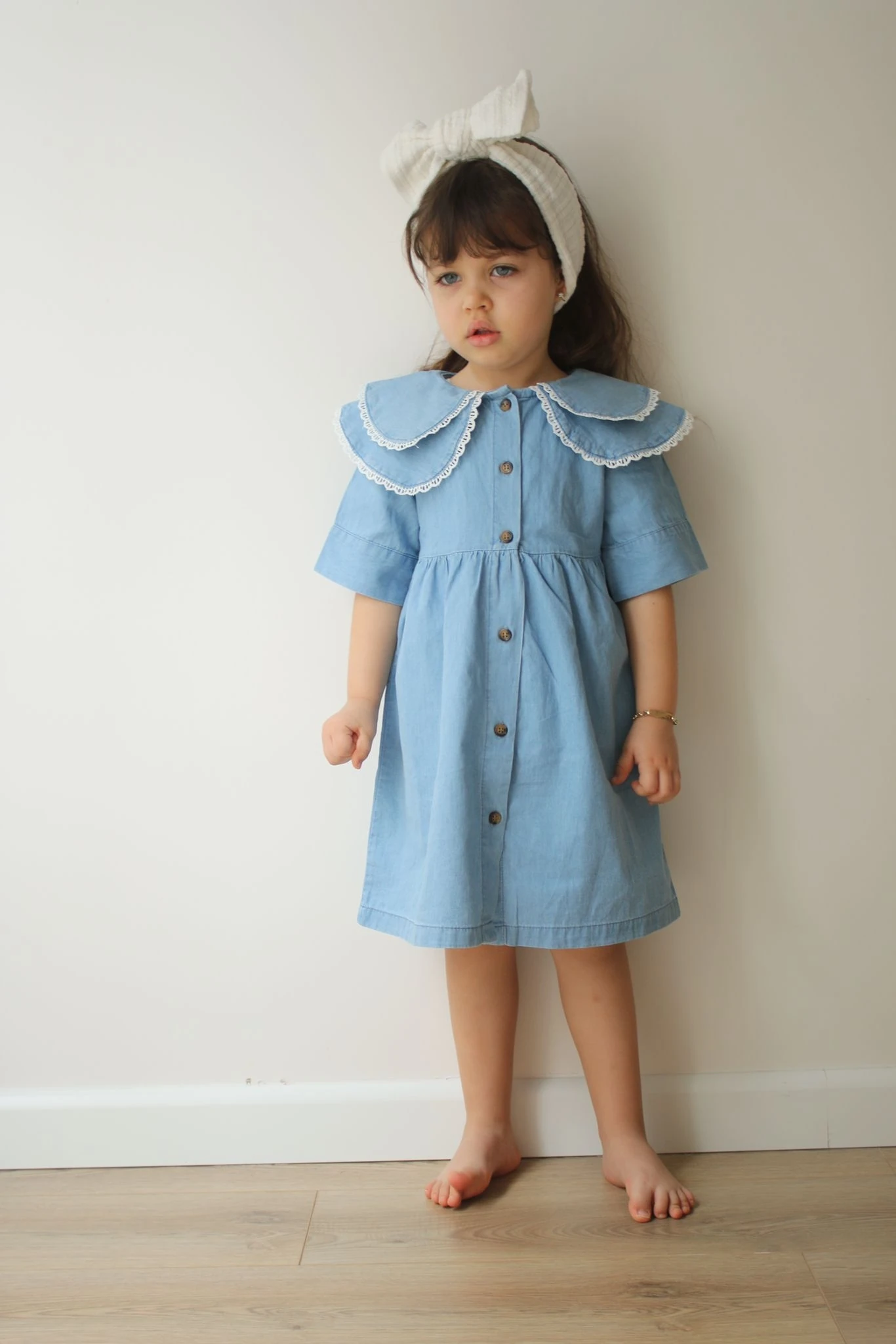 Buz Mavisi Kot Elbise