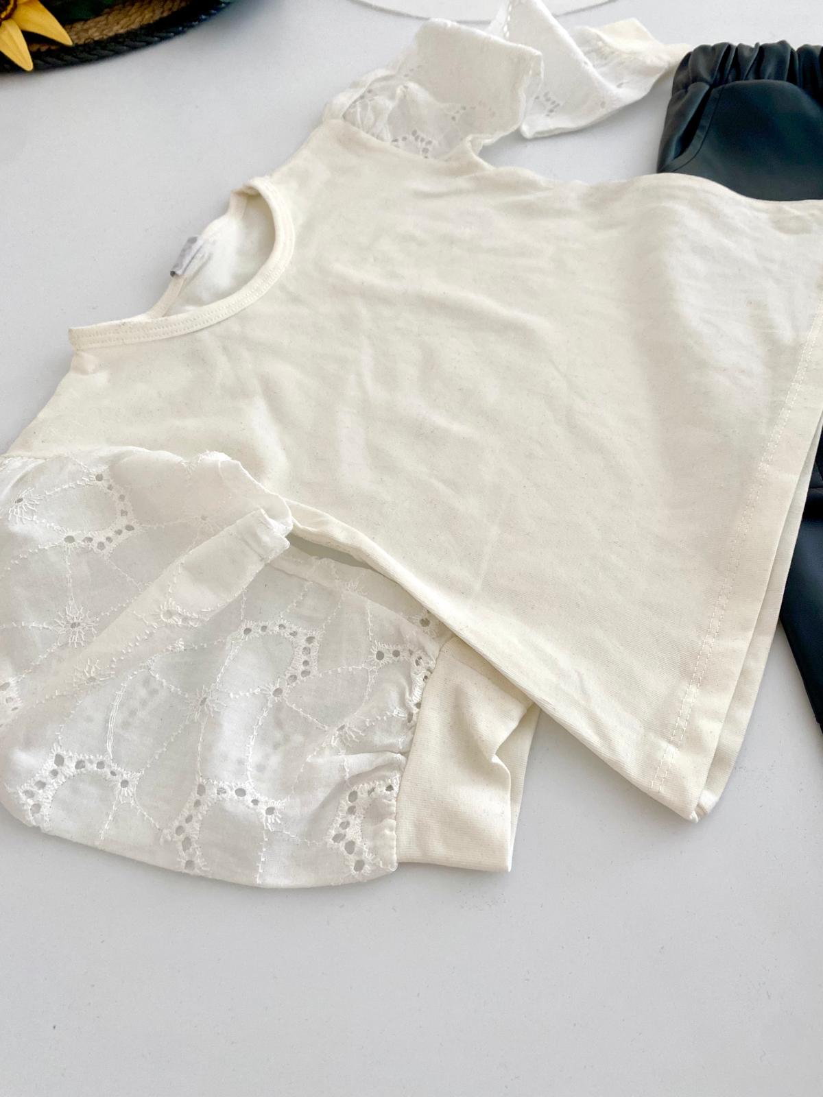 Deri Pantolonlu İkili Kız Takımı