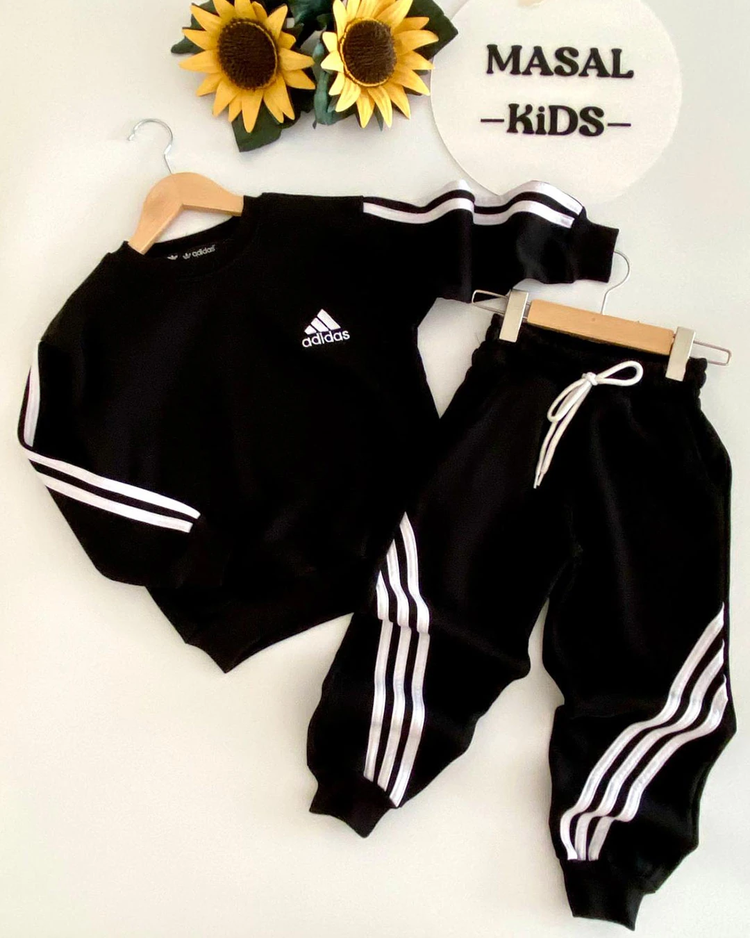 Çizgili Yeni Sezon 3 İplik Şardonlu Takım