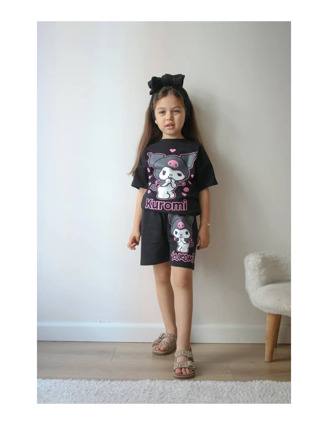 2'li Kuromi Baskılı Şortlu Takım Kız-