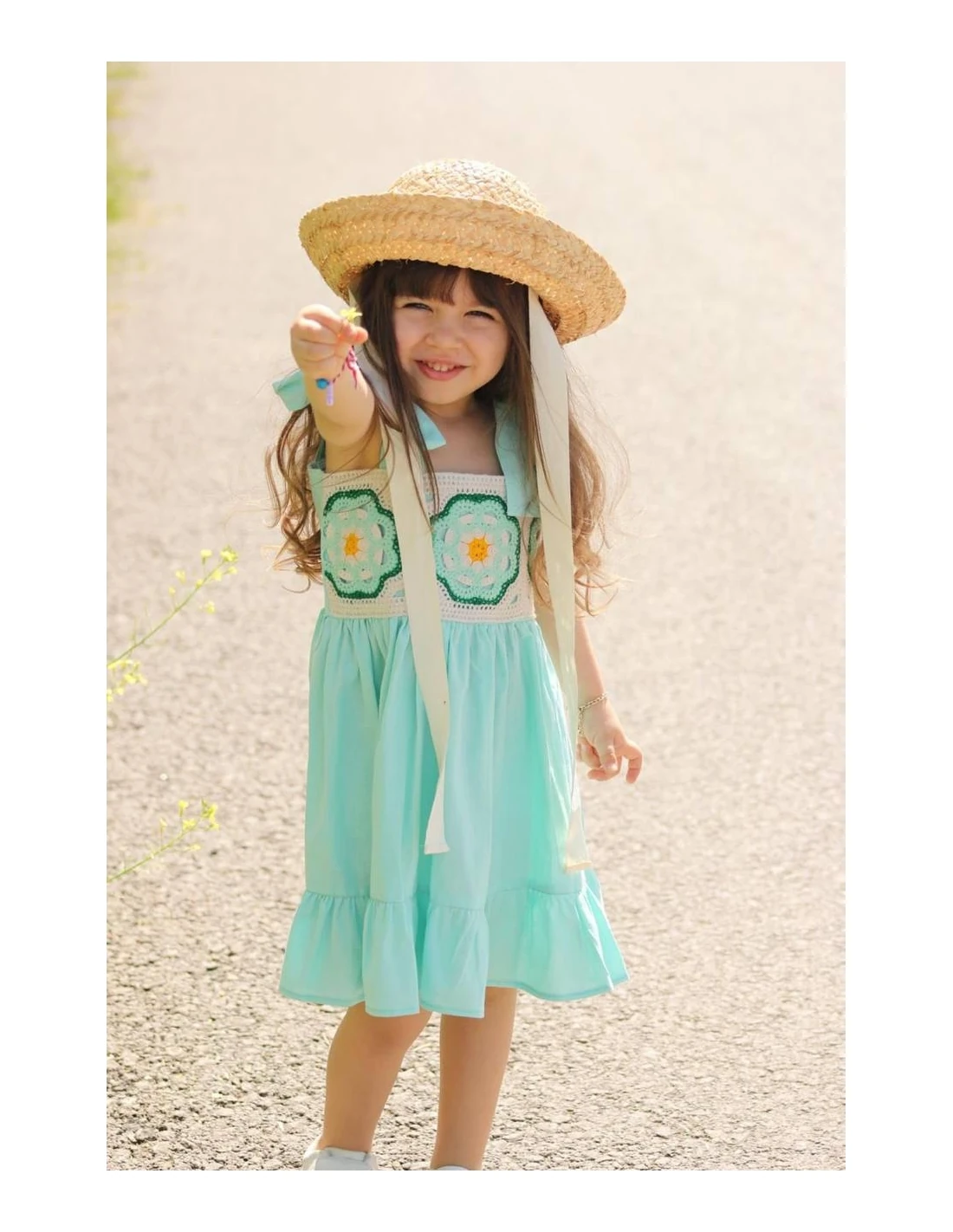 Örgü Detaylı Elbise