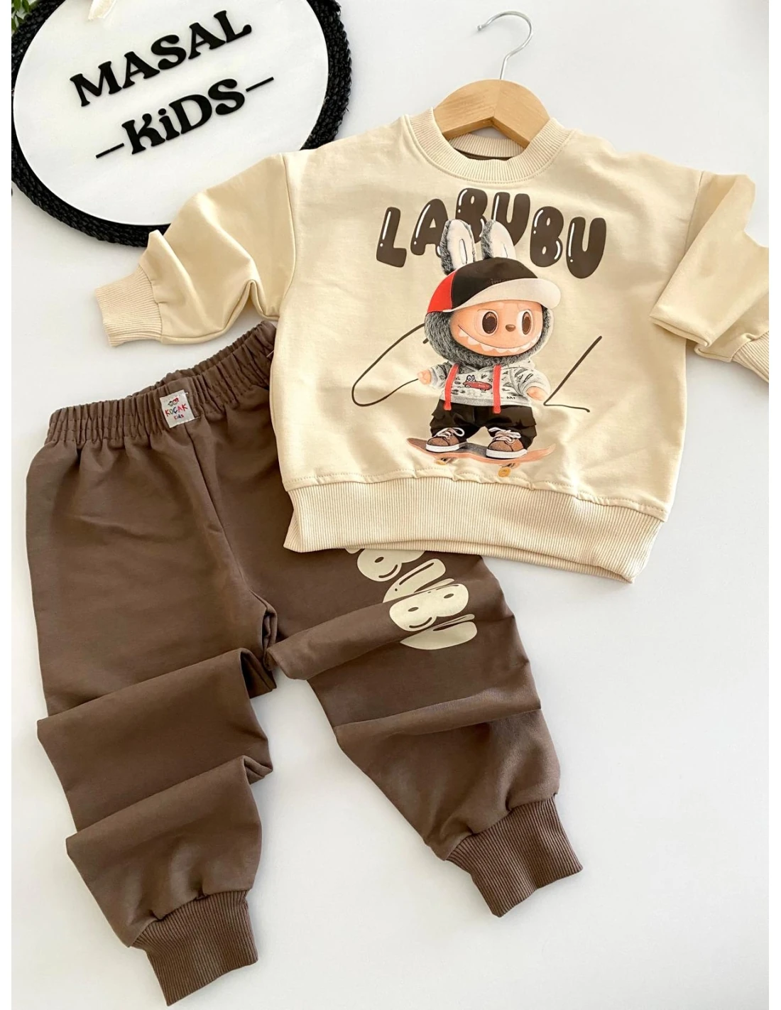 2'li Labubu Baskılı Takım Erkek