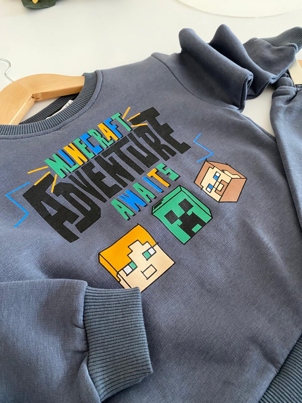 Adventure Baskılı 3 İplik Şardonlu Takım