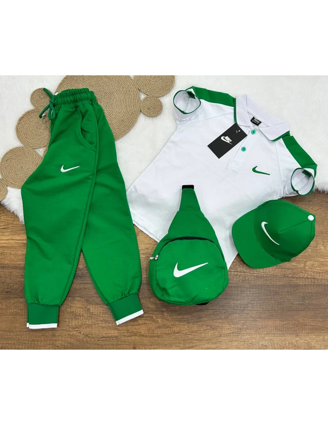 4'lü Şapkalı Yeşil Takım