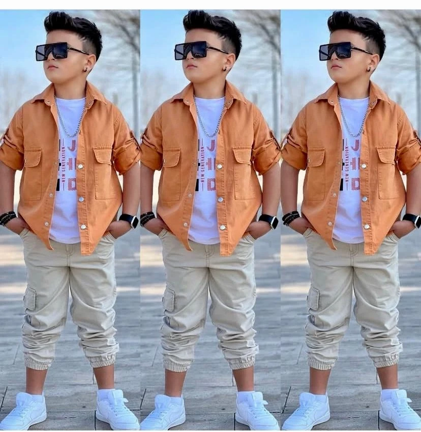 3'lü Katlanabilir Gömlekli Takım Erkek