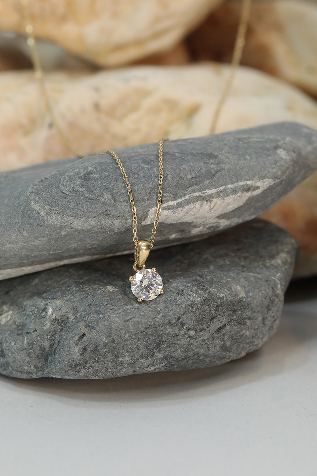 Timeless Solitaire Pırlanta Kolye