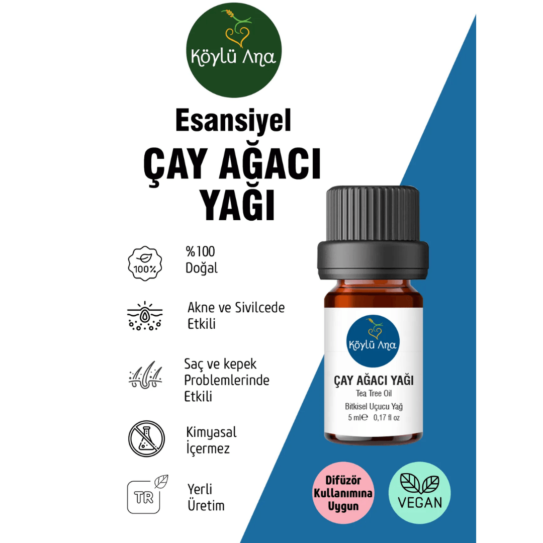 Çay Ağacı Yağı 5 ml - Saf Doğal Esansiyel Yağ