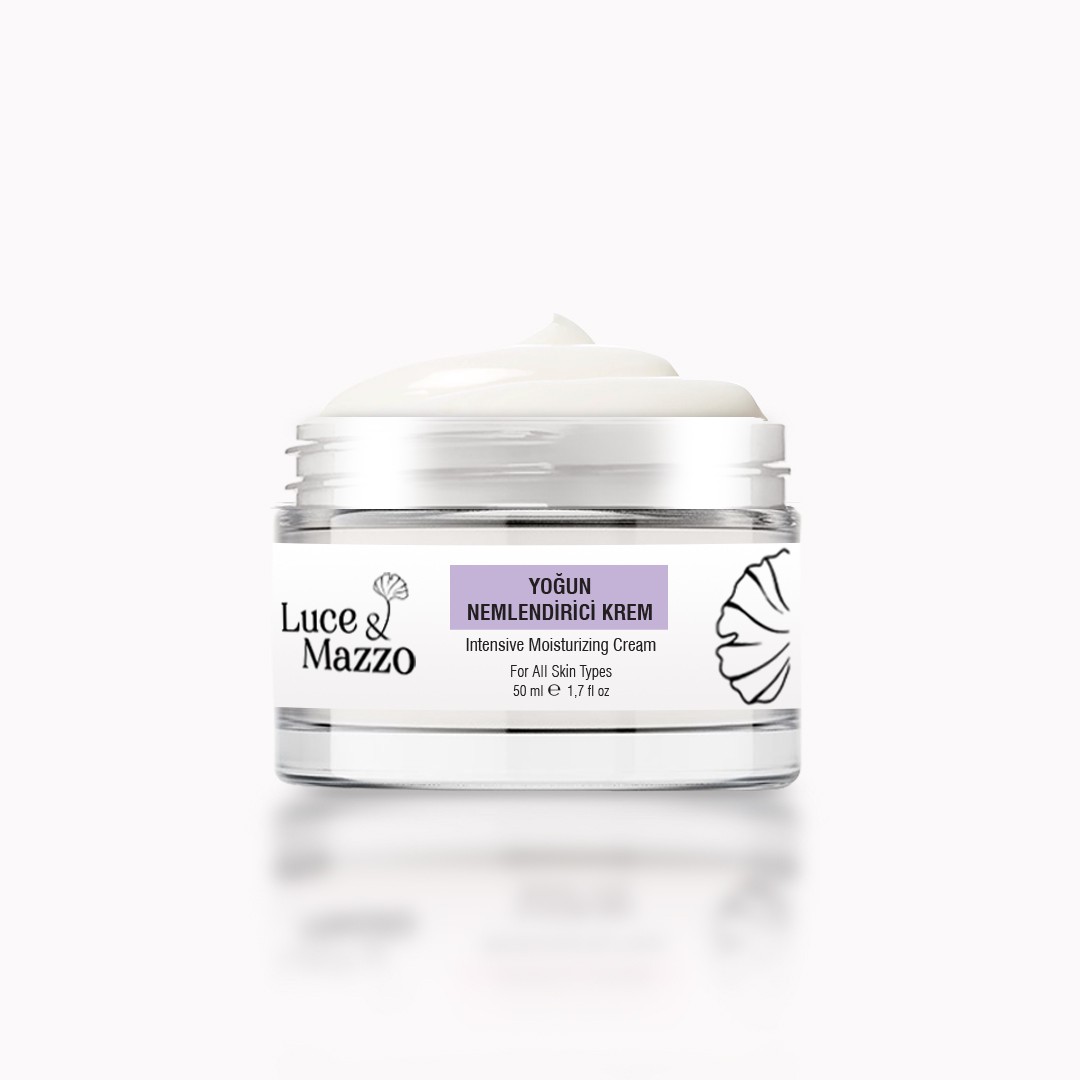 Yoğun Nemlendirici Krem 50 ml Saf İçerikli, 5 Aromatik Yağlı, Hızlı Emilim, Ekstra Nemlendirme