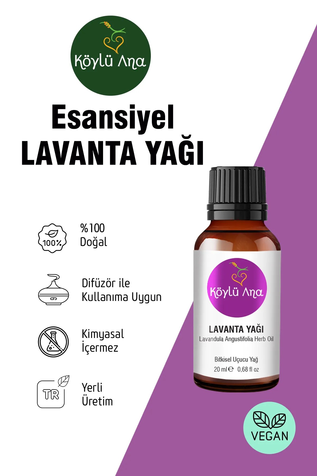 Okaliptus Nane Kekik Lavanta Aromatik Yağ Seti - Aromatik Uçucu Yağ 4 X 20 ml