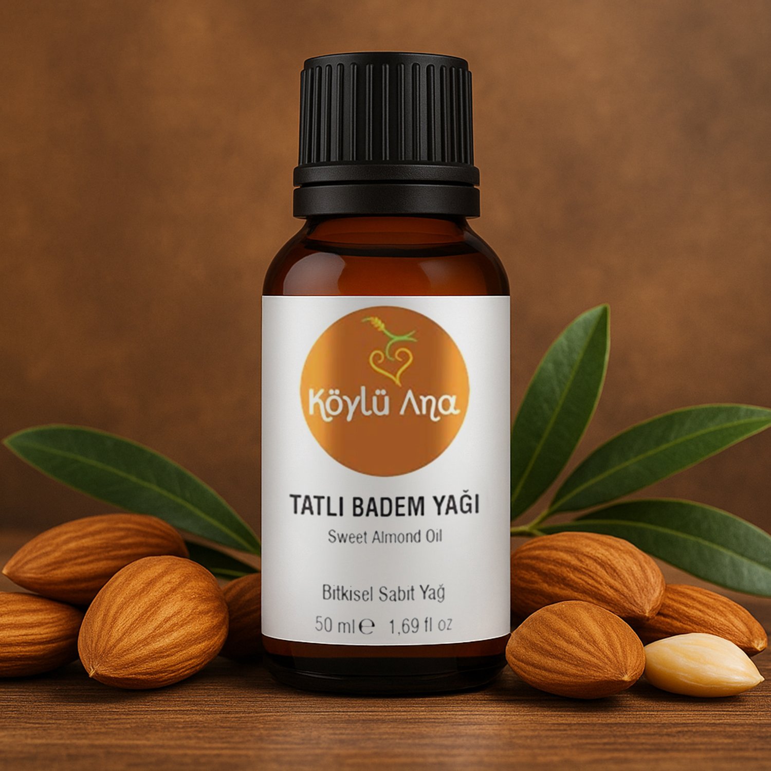  Tatlı Badem Yağı 50 ml - %100 Saf Soğuk Sıkım, Cilt Ve Saç Bakımı İçin Doğal Nemlendirici