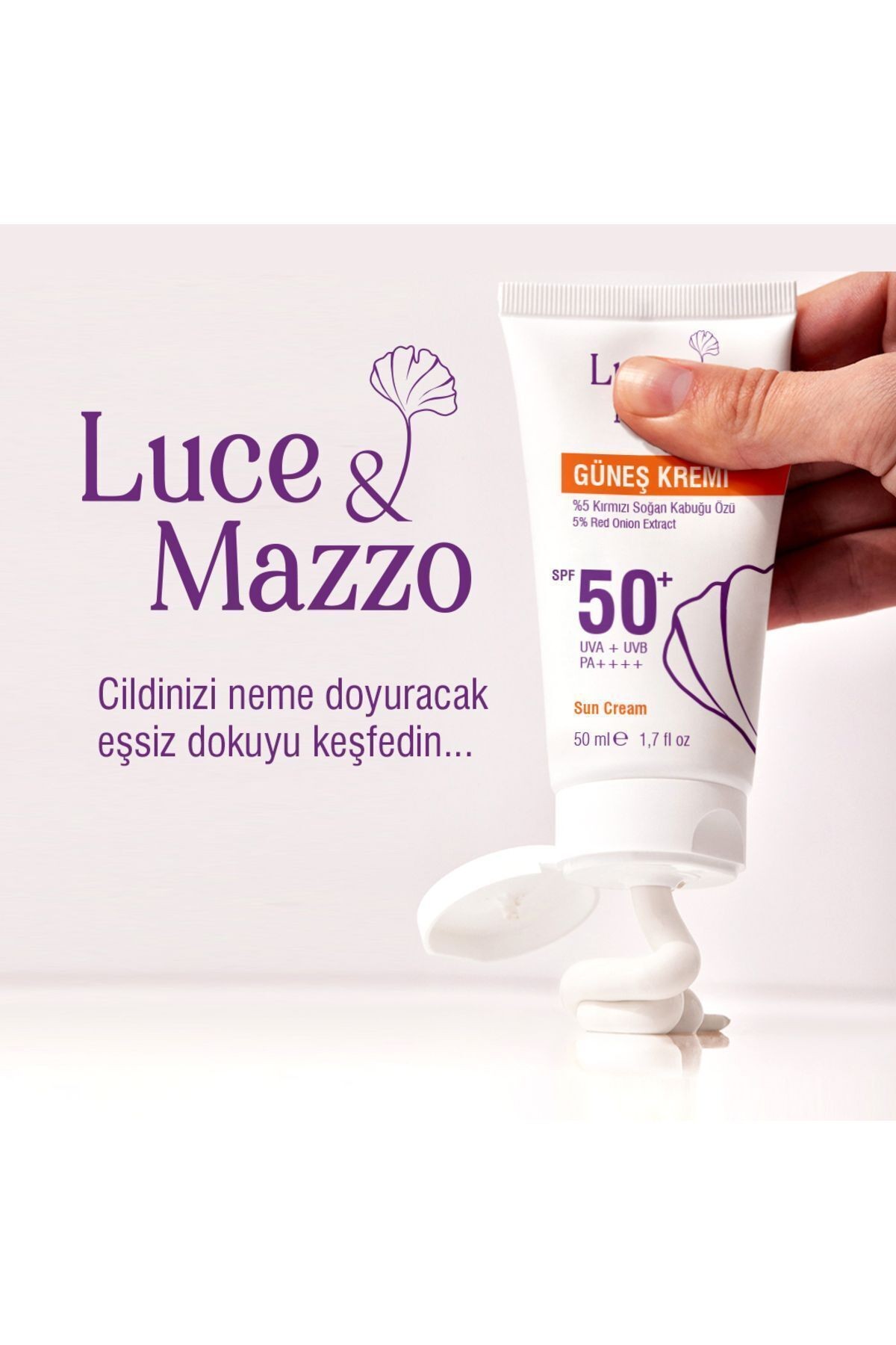 Çok Yüksek Koruma SPF 50+ Yüz Vücut Güneş Kremi 50 ml - Tüm Ciltler İçin Mineral Bazlı Vegan