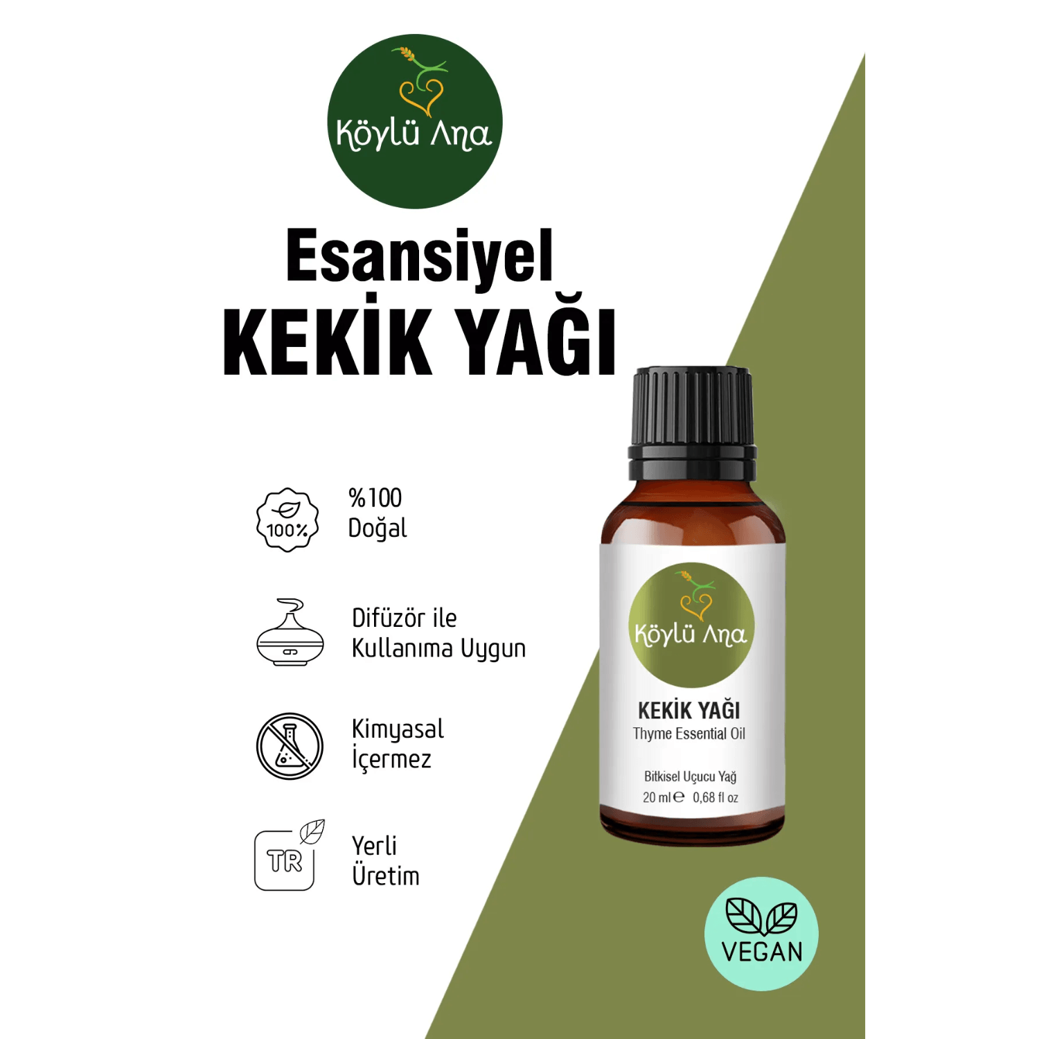 Kekik, Lavanta Aromatik Yağ Seti - Aromatik Uçucu Yağ 2 X 20 ml