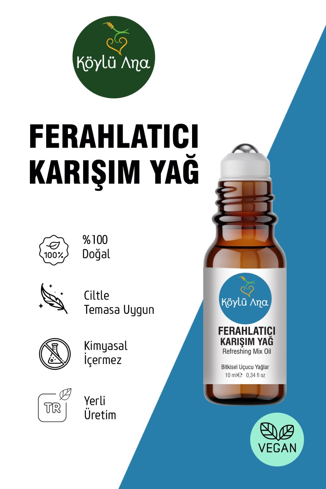 Nefes Açıcı Ferahlatıcı karışım %100 Doğal Kimyasal İçermez Yağ