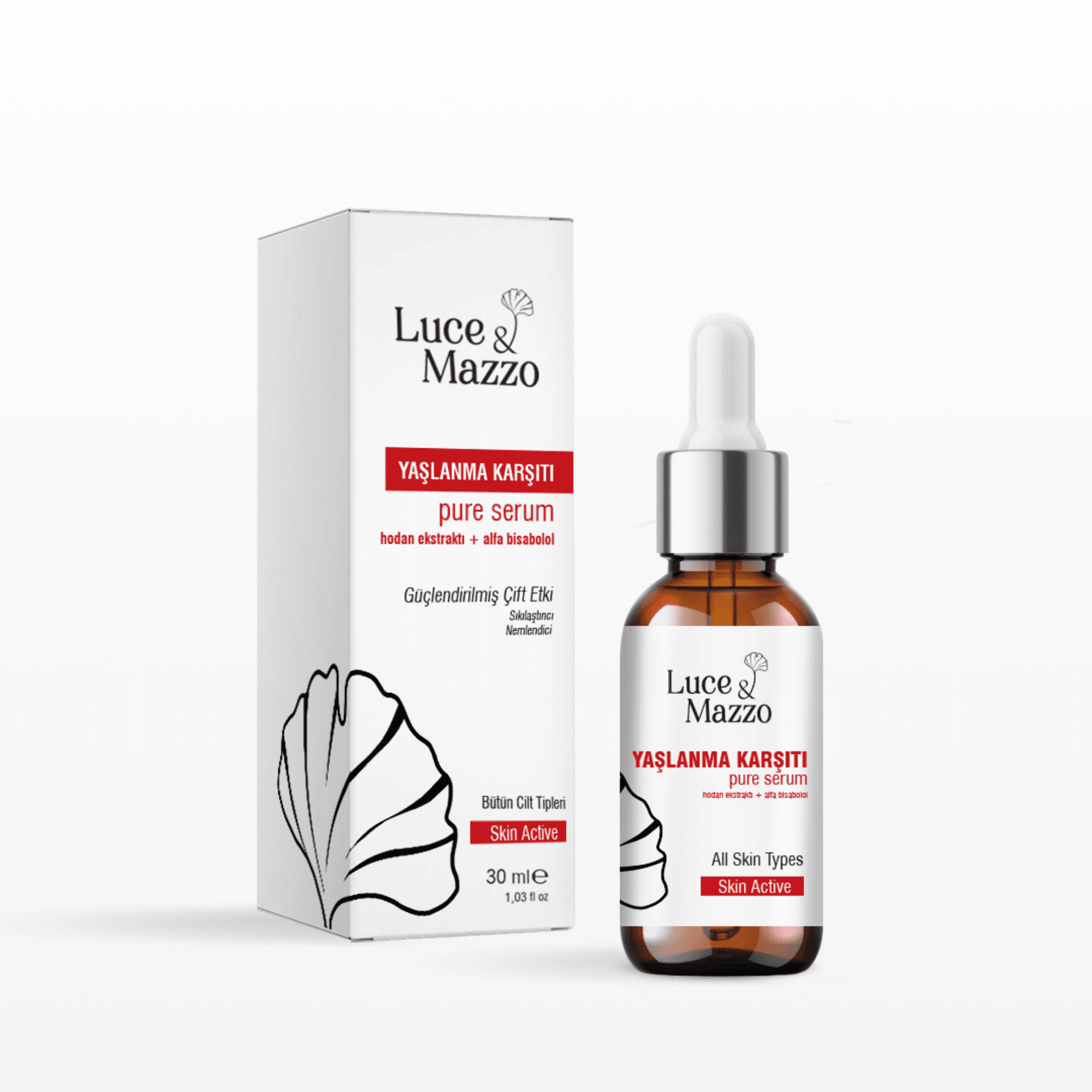 Yaşlanma Karşıtı Cilt Bakım Serumu 30 ml, İnce Çizgilere Etkili Hodan Ekstraktı Bitkisel Serum