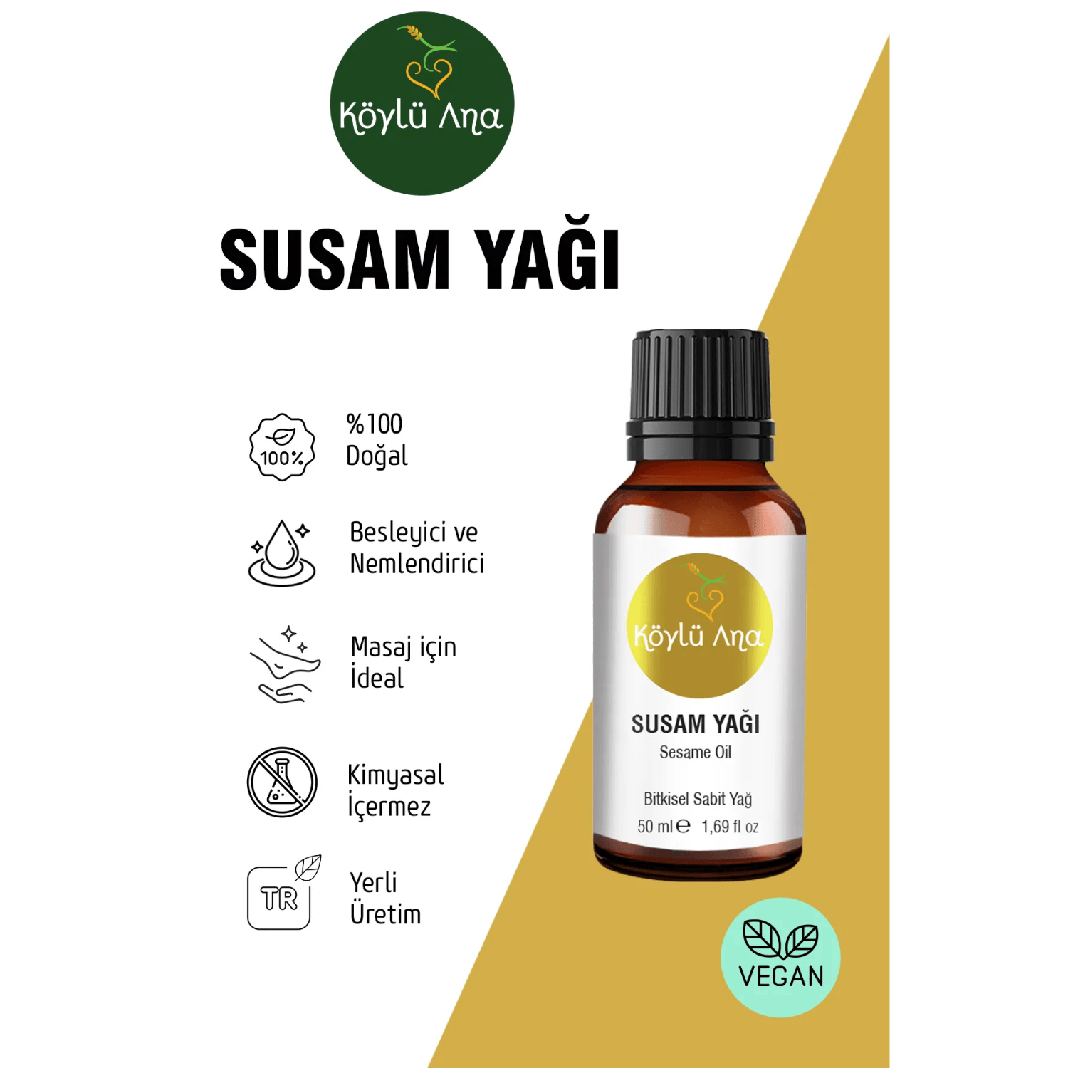   Nane, Tatlı Badem, Susam Aromatik Yağ Seti - Uçucu 3'lü Yağ Seti