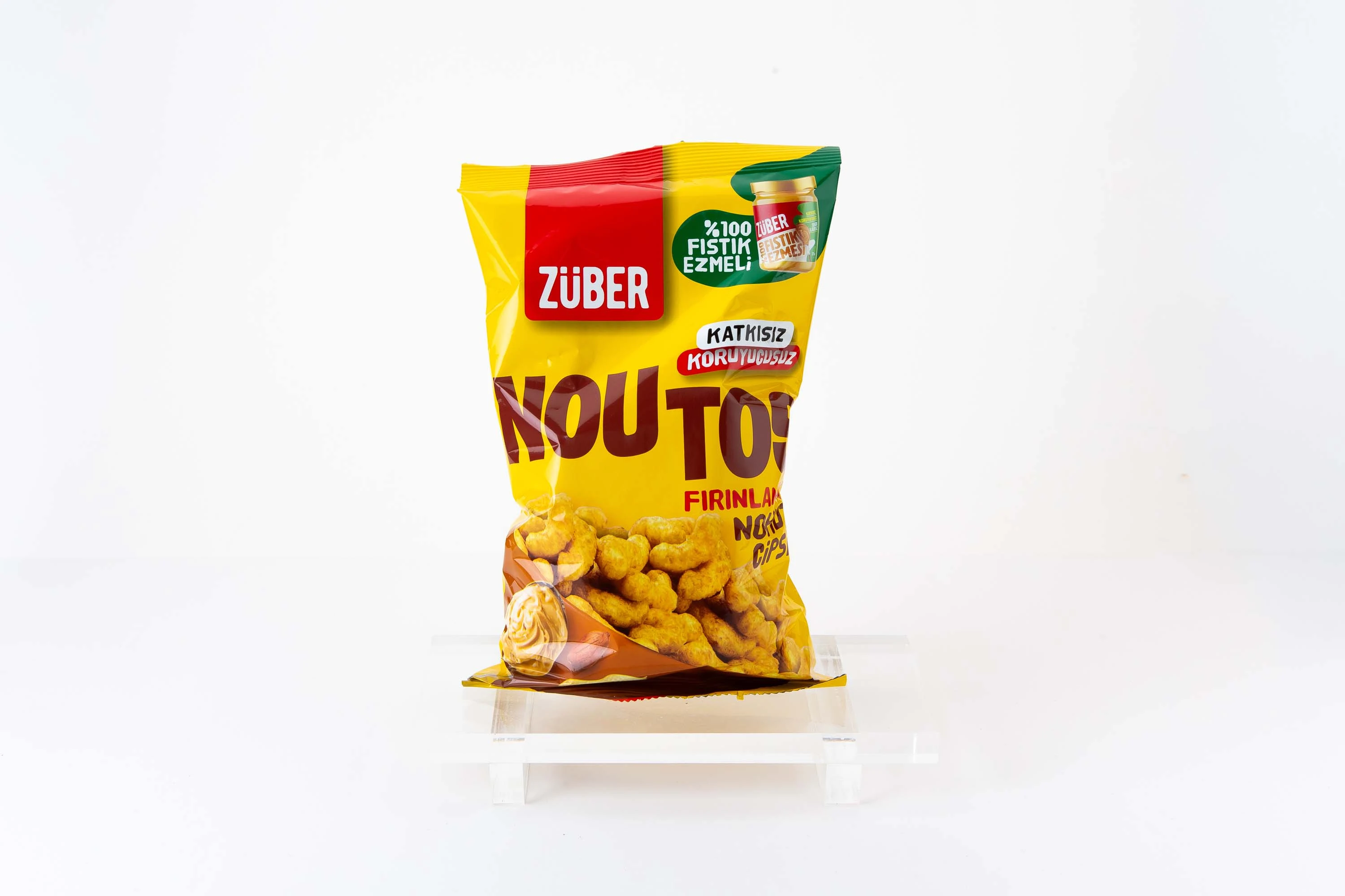 ZÜBER NOUTOS FIRINLANMIŞ NOHUT CİPSİ FISTIK EZMELİ 55 gr
