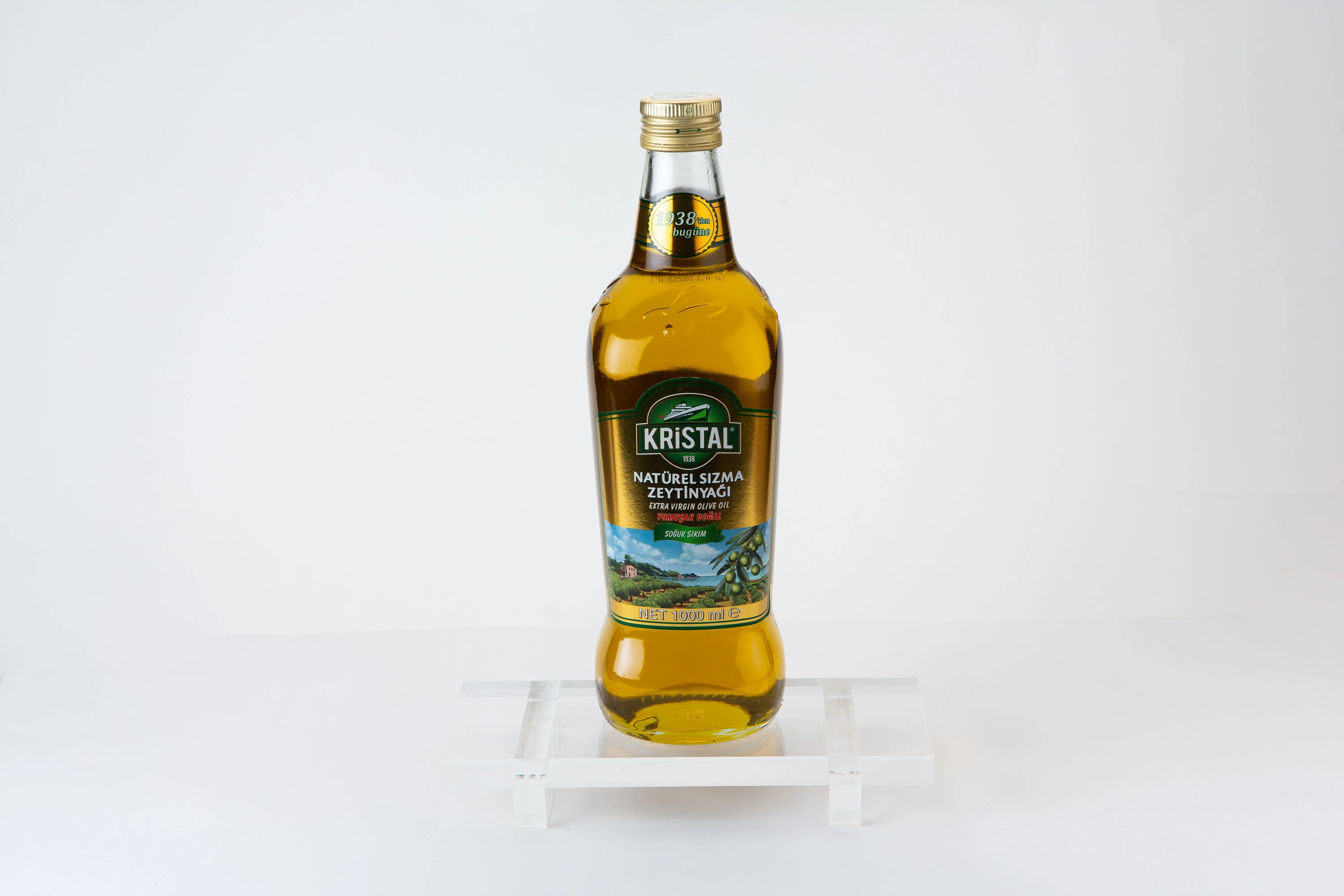 KRİSTAL NATUREL SIZMA ZEYTİNYAĞI YUMUŞAK DOĞAL 1 litre