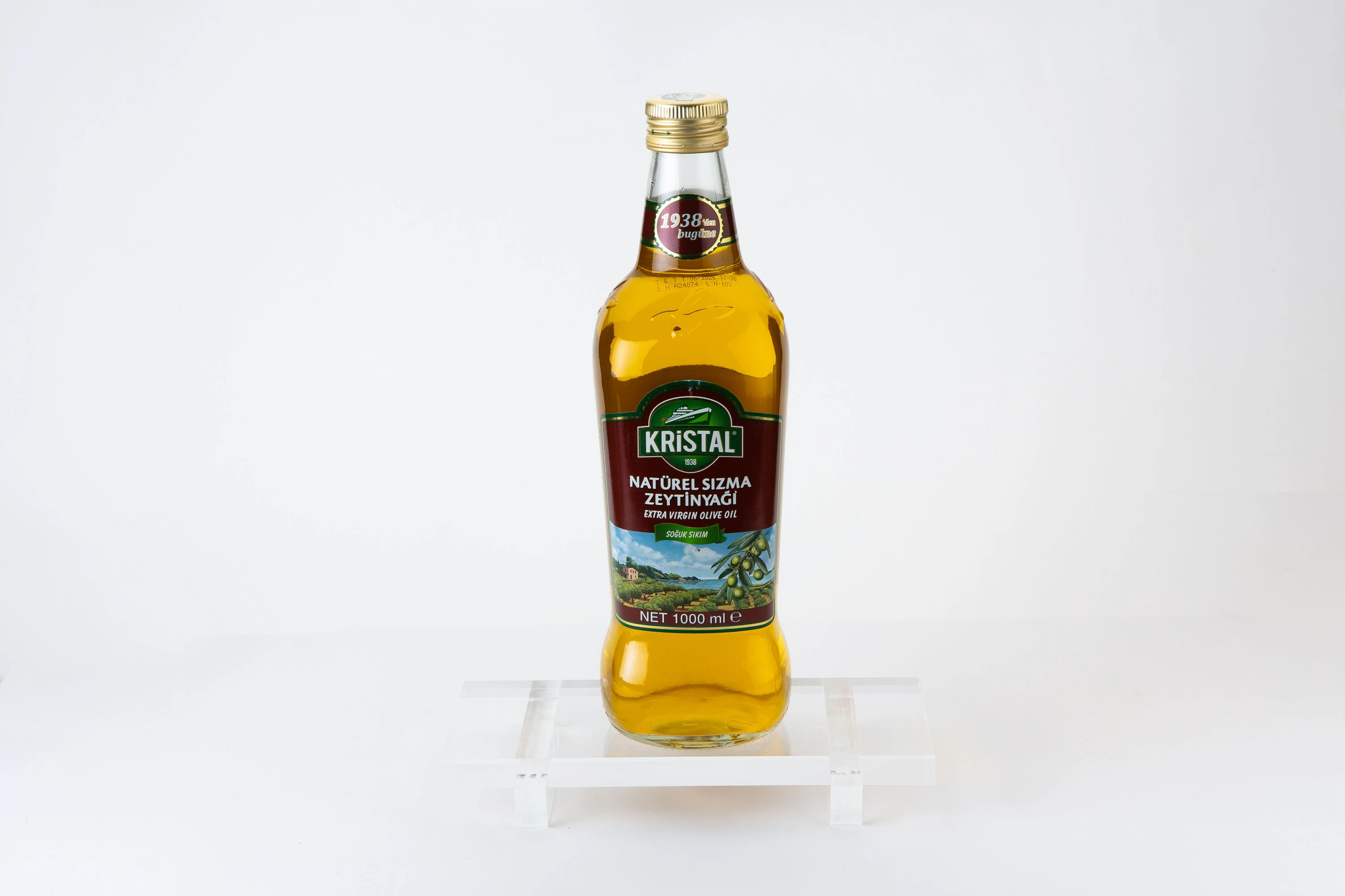 KRİSTAL NATUREL SIZMA ZEYTİNYAĞI DOLGUN GÜÇ 1 litre