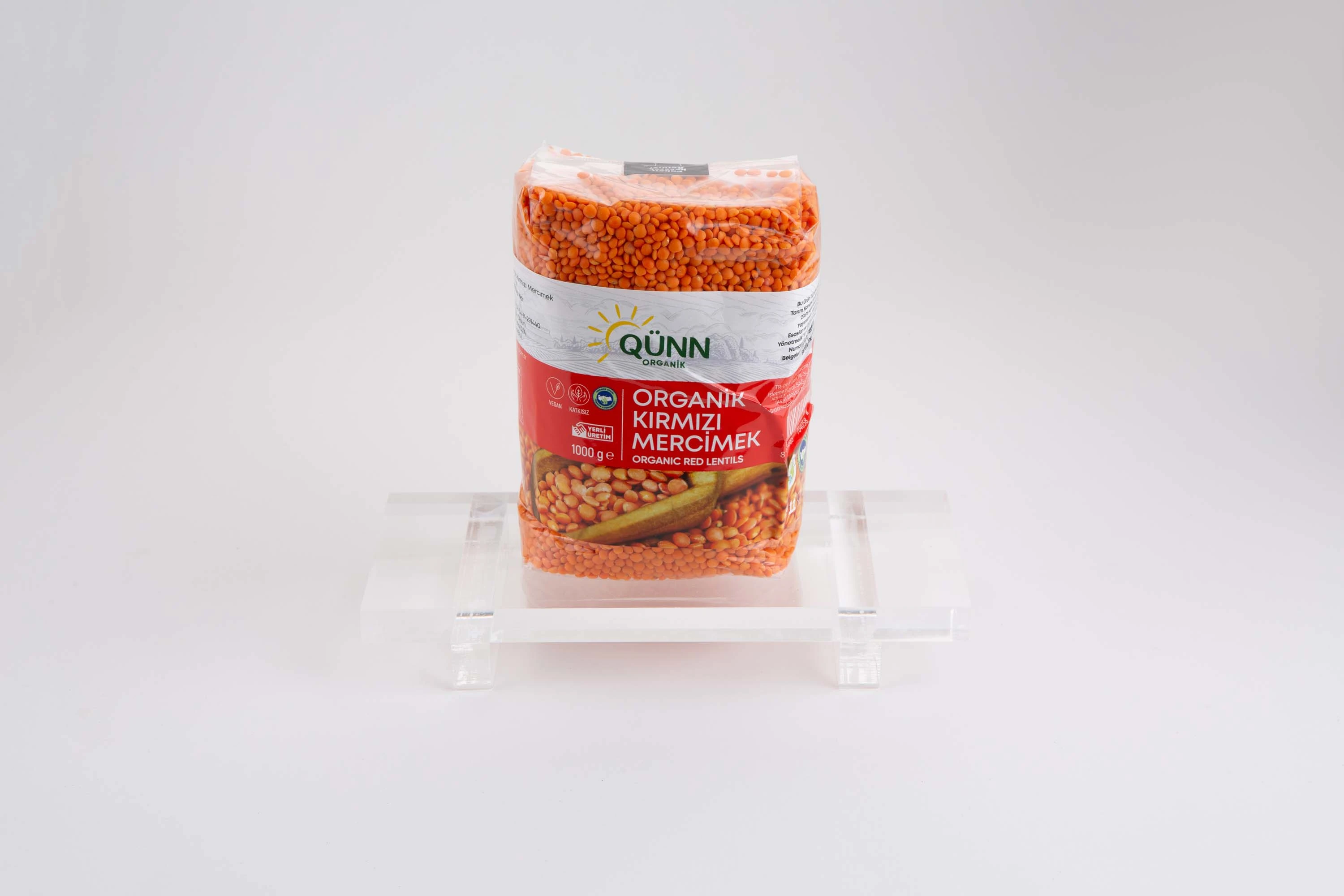 QUNN ORGANİK KIRMIZI MERCİMEK 1 kg