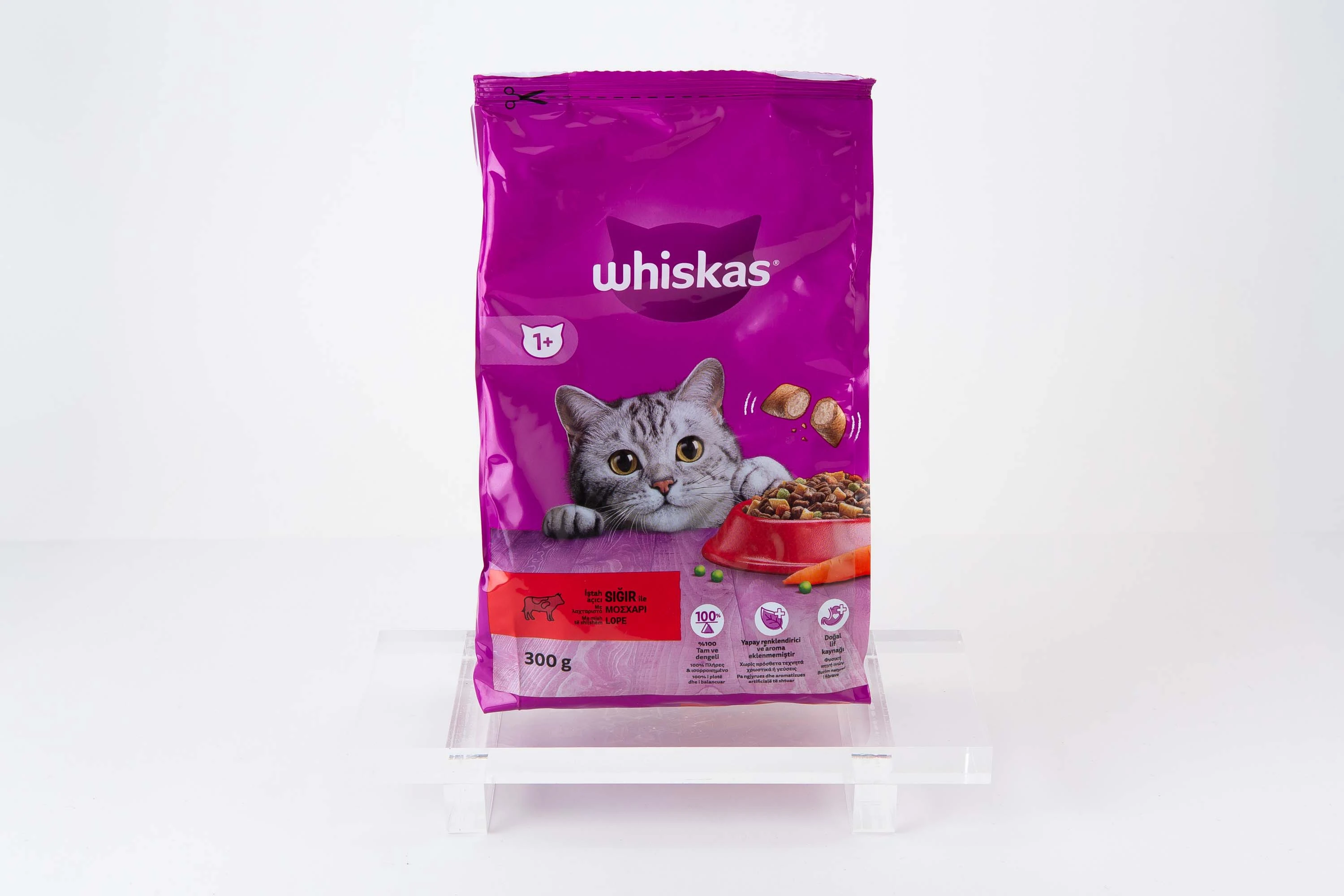 WHISKAS SIĞIR ETLİ KURU MAMA 300 gr