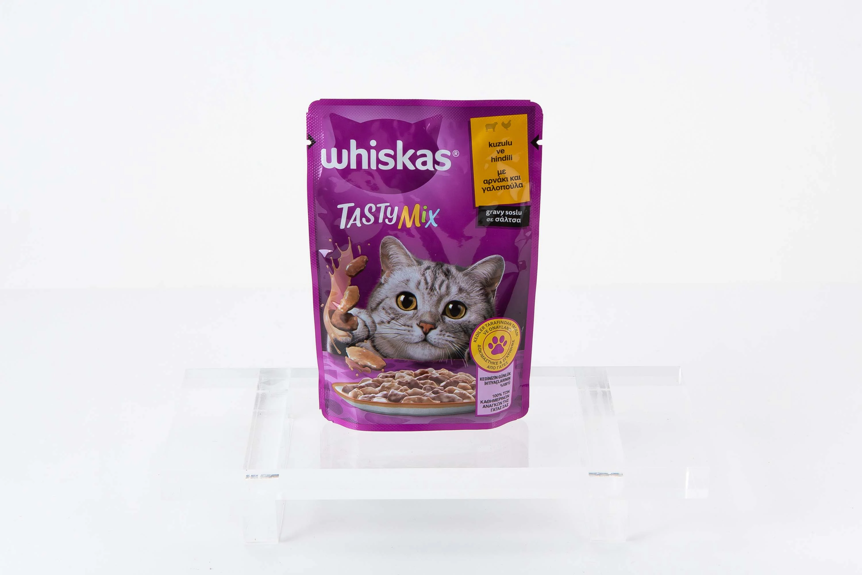 WHISKAS TASTY MIX KUZULU VE HİNDİLİ YETİŞKİN KEDİ MAMASI 85 gr