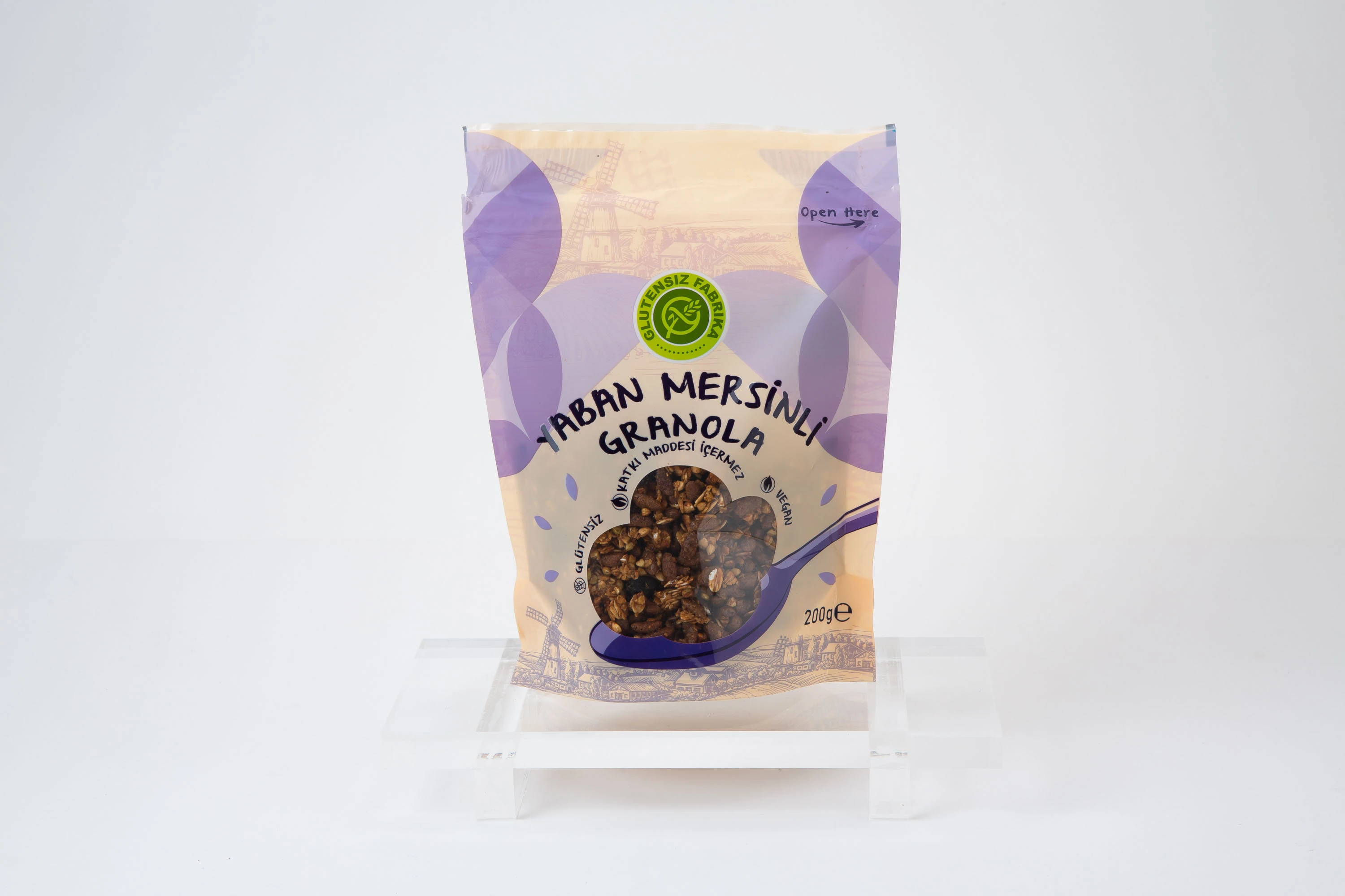 GLUTENSİZ FABRİKA YABAN MERSİNLİ GRANOLA 200 gr