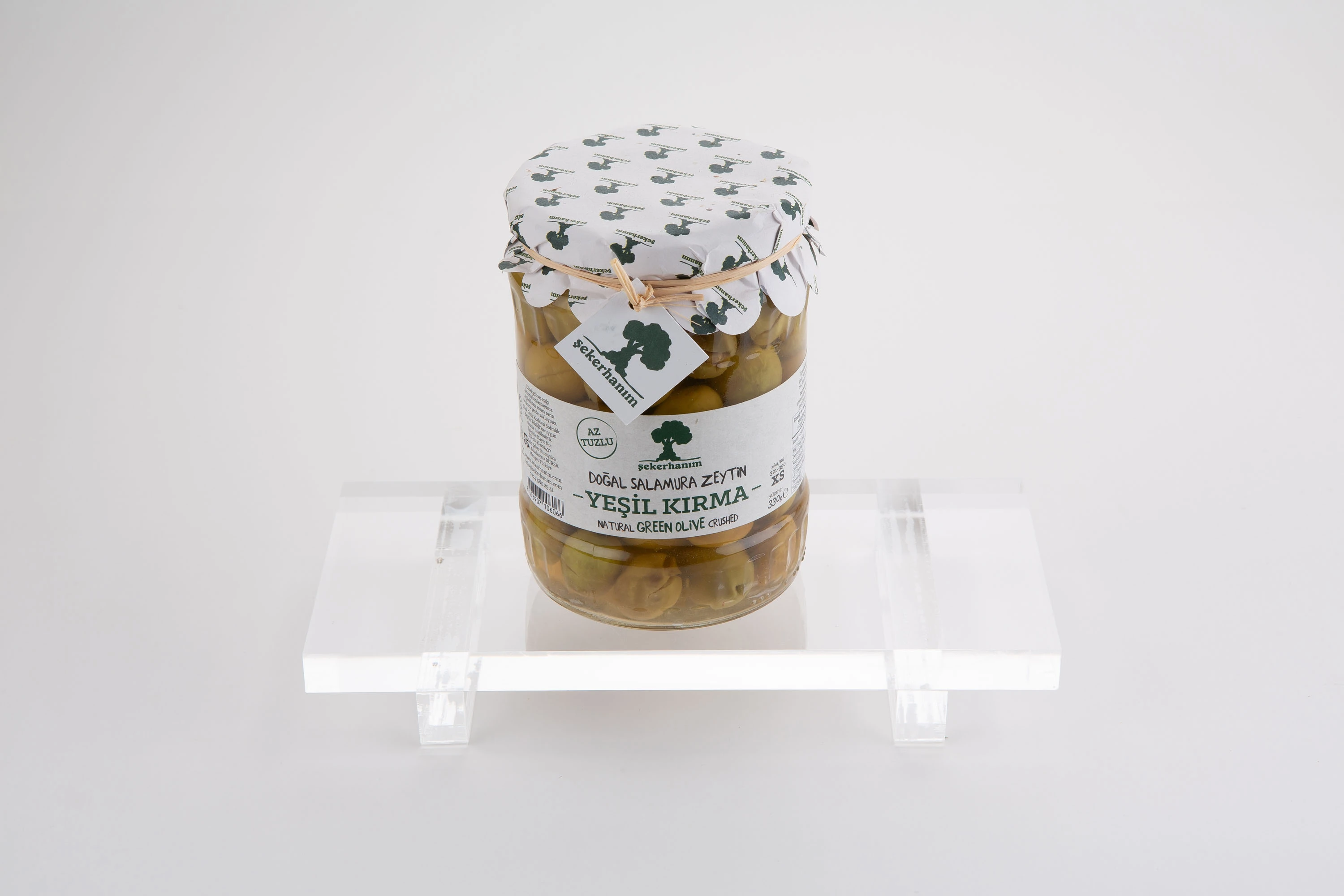 DOĞAL SALAMURA ZEYTİN YEŞİL KIRMA 330 gr