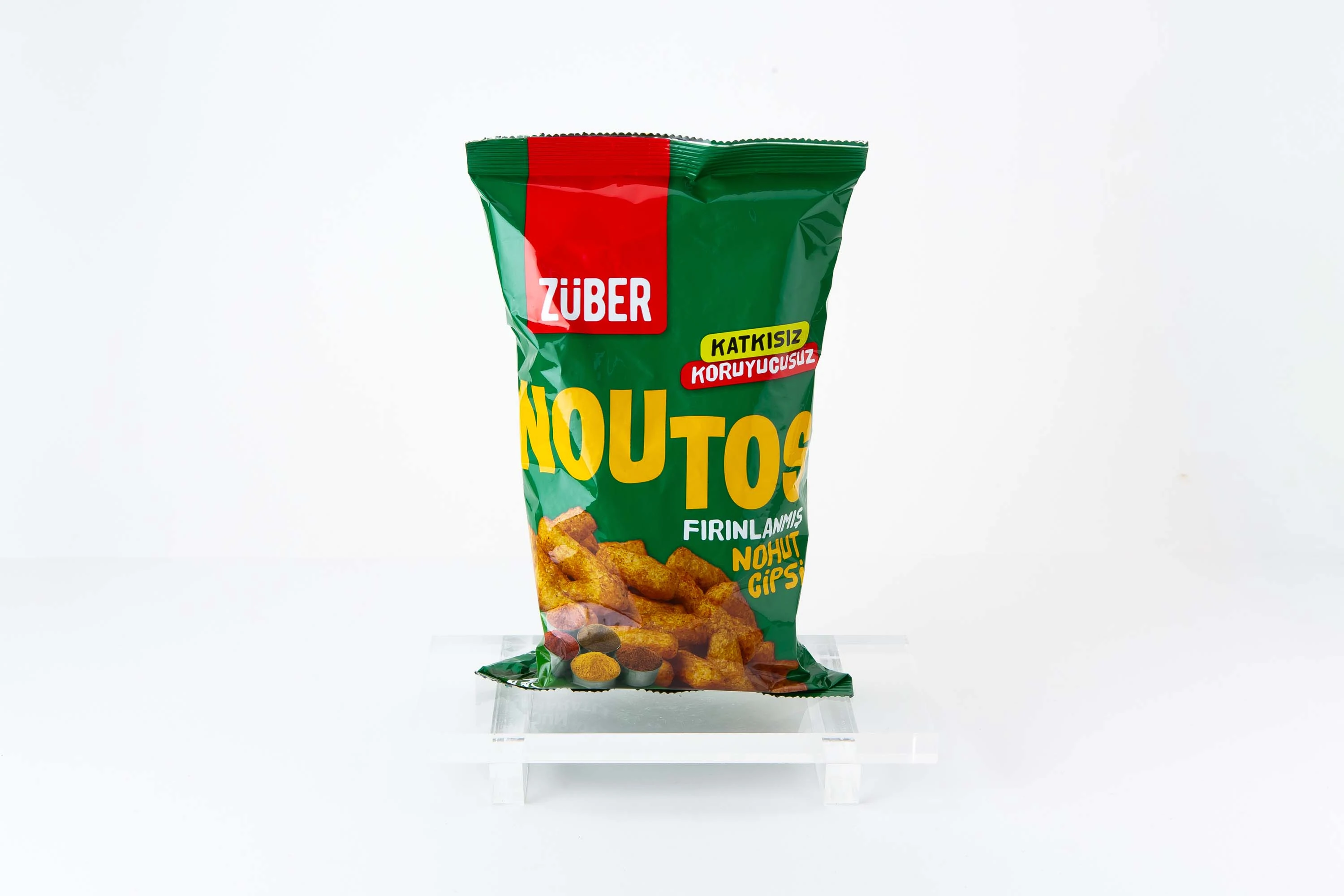 ZÜBER NOUTOS FIRINLANMIŞ NOHUT CİPSİ KAJUN BAHARATLI 55 gr