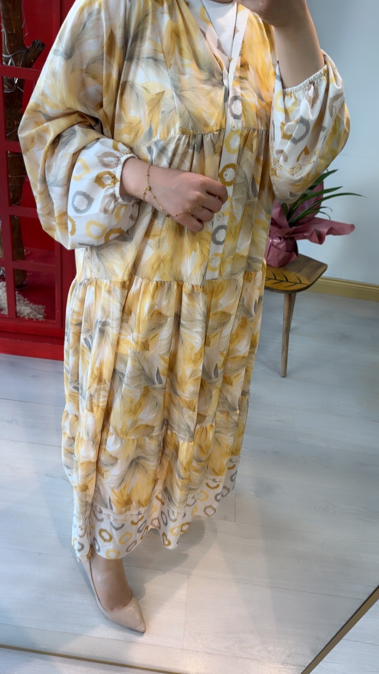 Sarı desenli