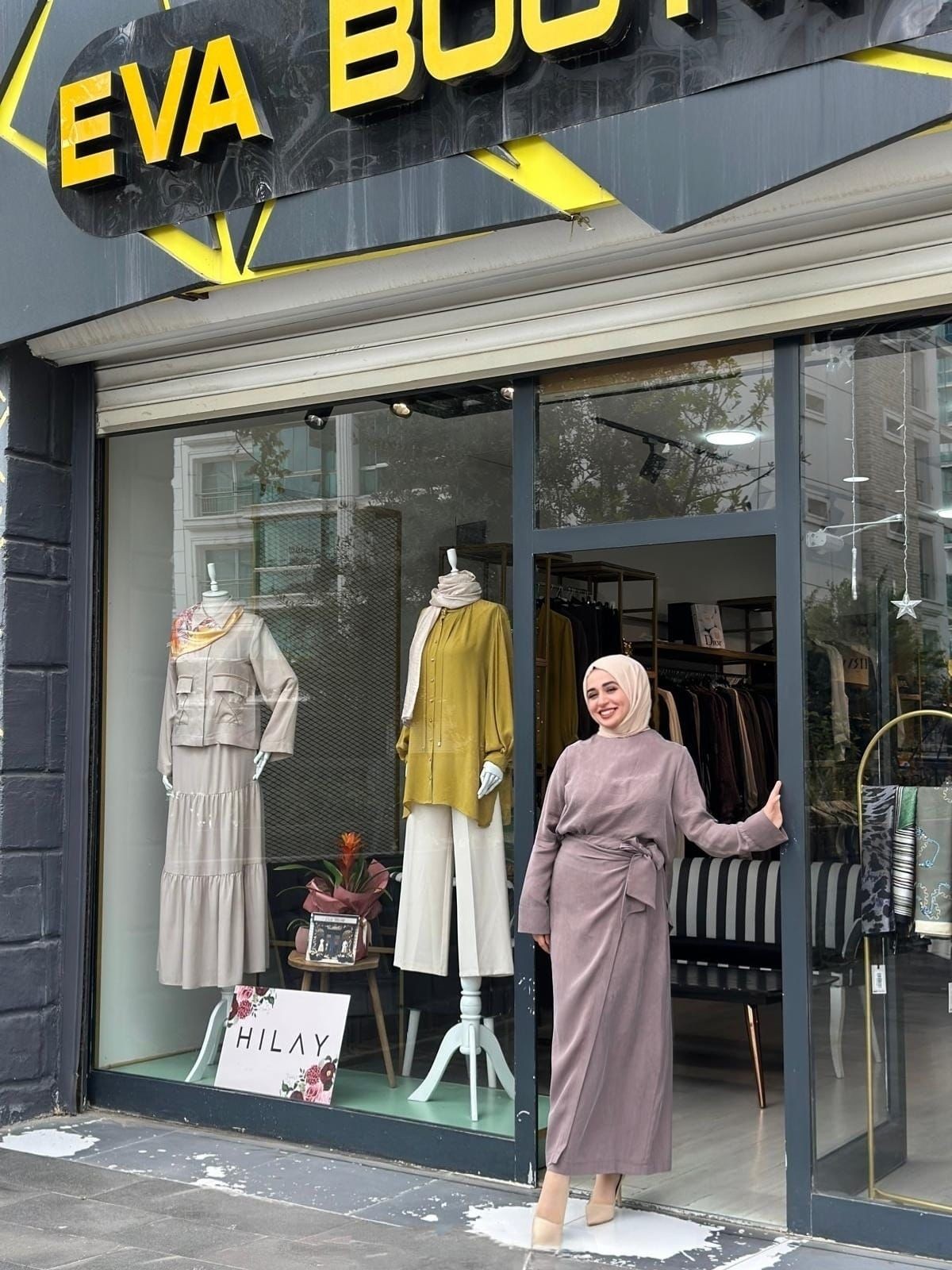 Terzi Dükkanı Prime Taşlanmış İpek Kruvaze Etek Takım – Etup Rengi