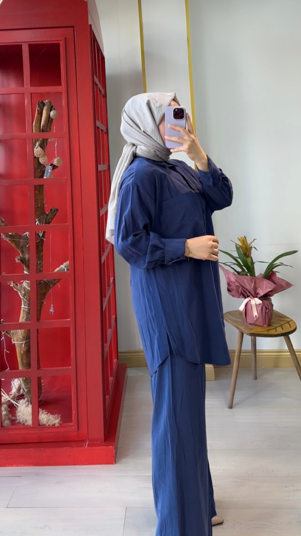 Basic Uzun Gömlekli Pantolonlu Takım 14331 