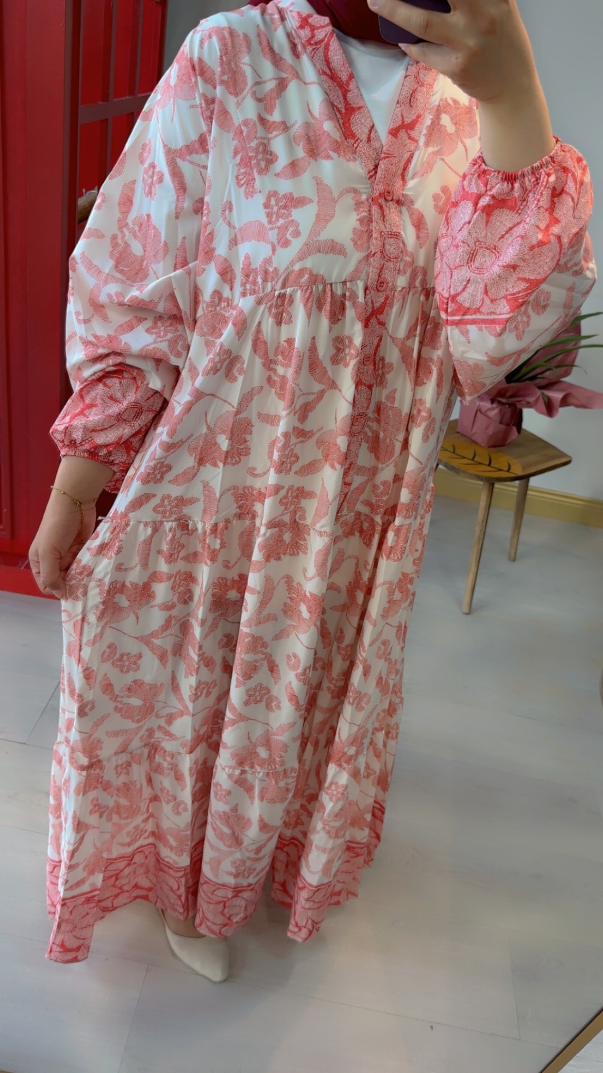 Puan Desenli Elbise 