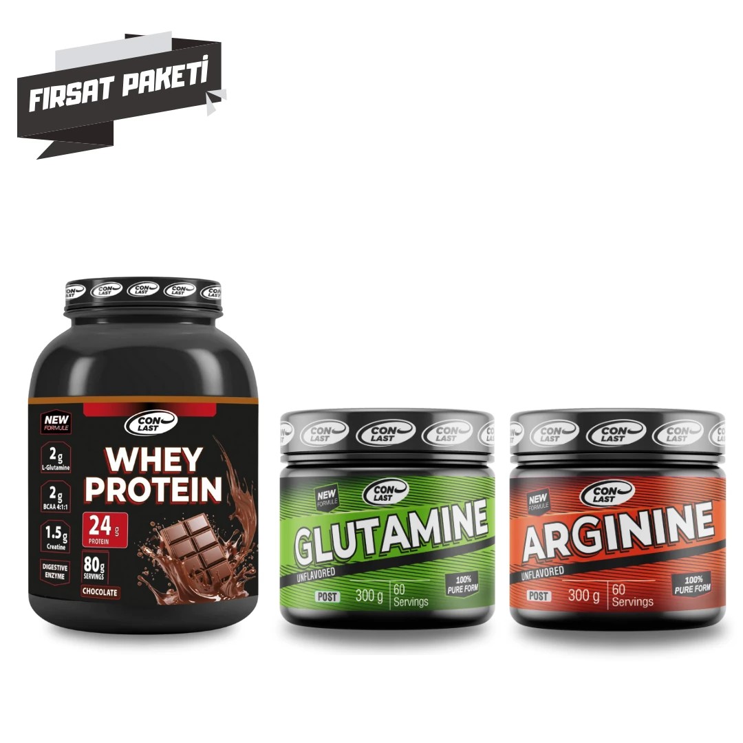 Whey Protein & Glutamine & Arginine Üçlü Fırsat Pakati
