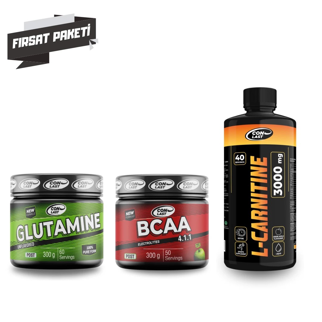 Glutamine & BCAA & L-Carnitine Üçlü Fırsat Paketi