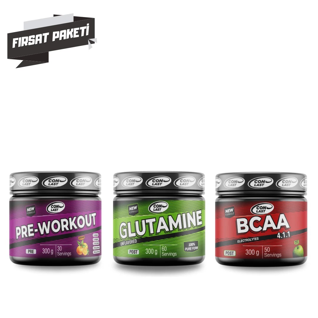 Pre-Workout & Glutamine & BCAA Üçlü Fırsat Paketi