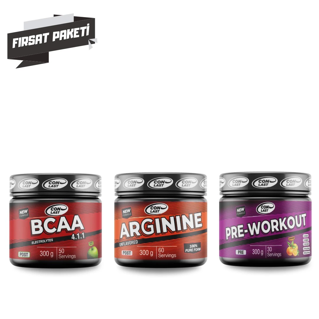 BCAA & Arginine & Pre-Workout Üçlü Fırsat Paketi