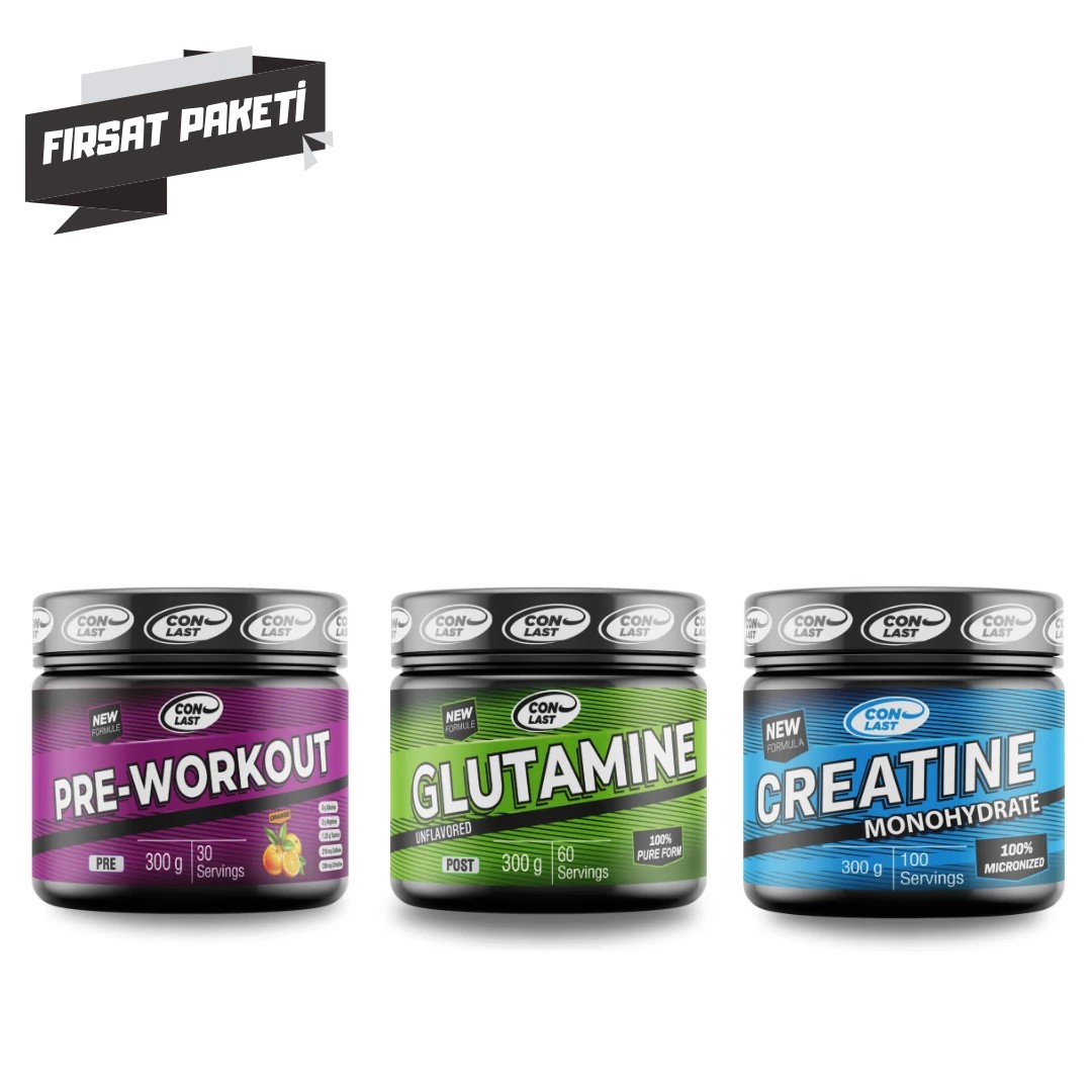 Pre-Workout & Glutamine & Creatine Üçlü Fırsat Paketi