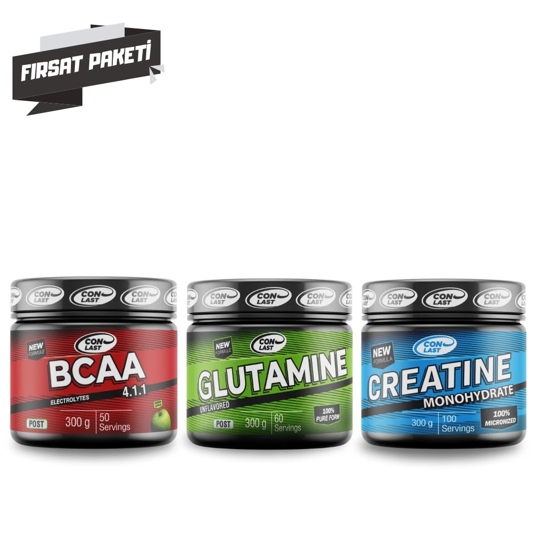 BCAA & Glutamine & Creatine Üçlü Fırsat Paketi