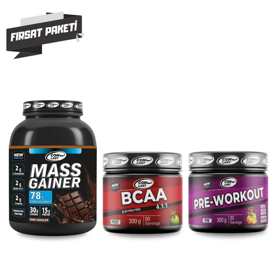 Mass Gainer & BCAA & Pre-Workout Üçlü Fırsat Paketi