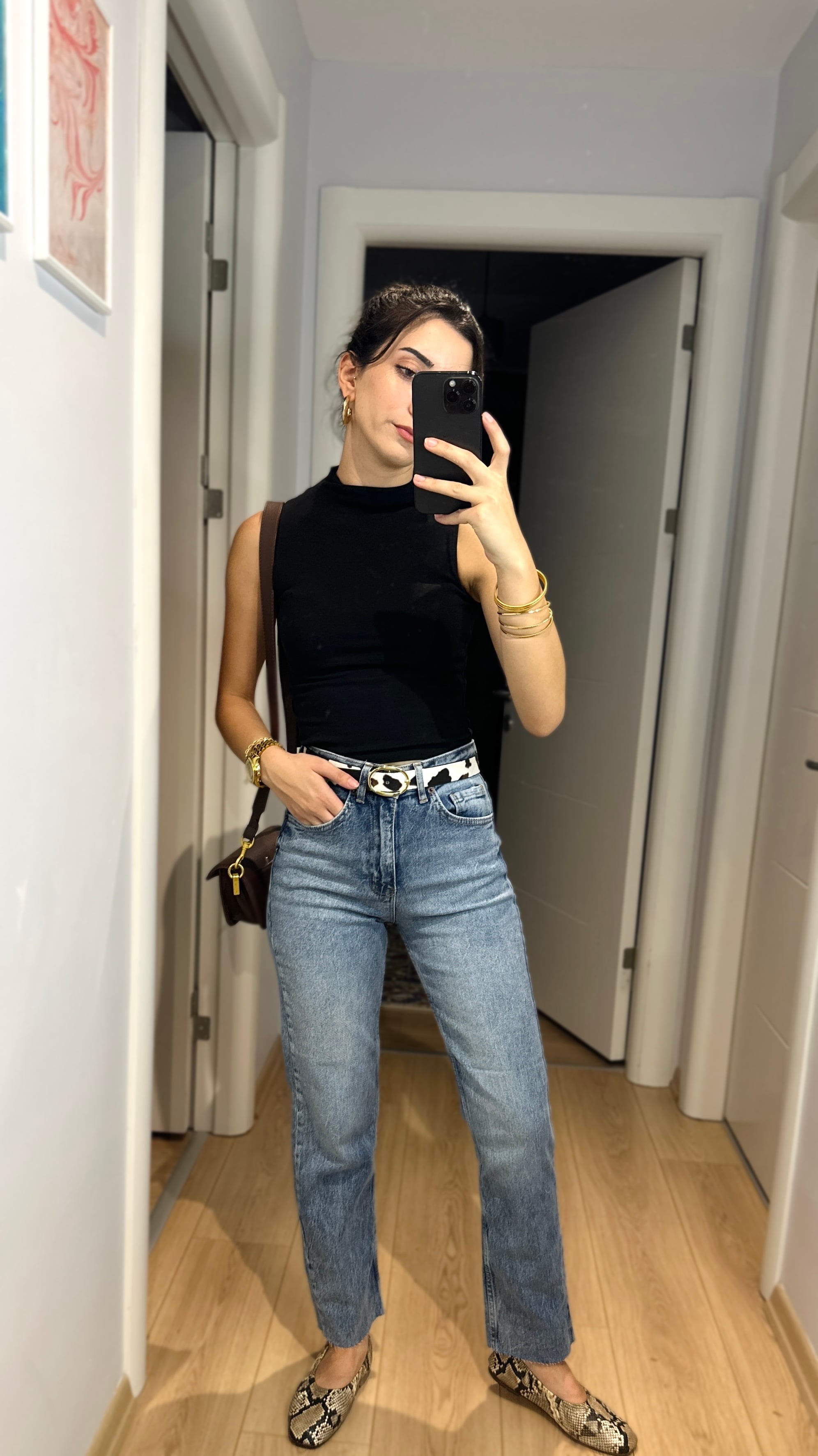 Yüksek Bel Yıkamalı Premium Denim