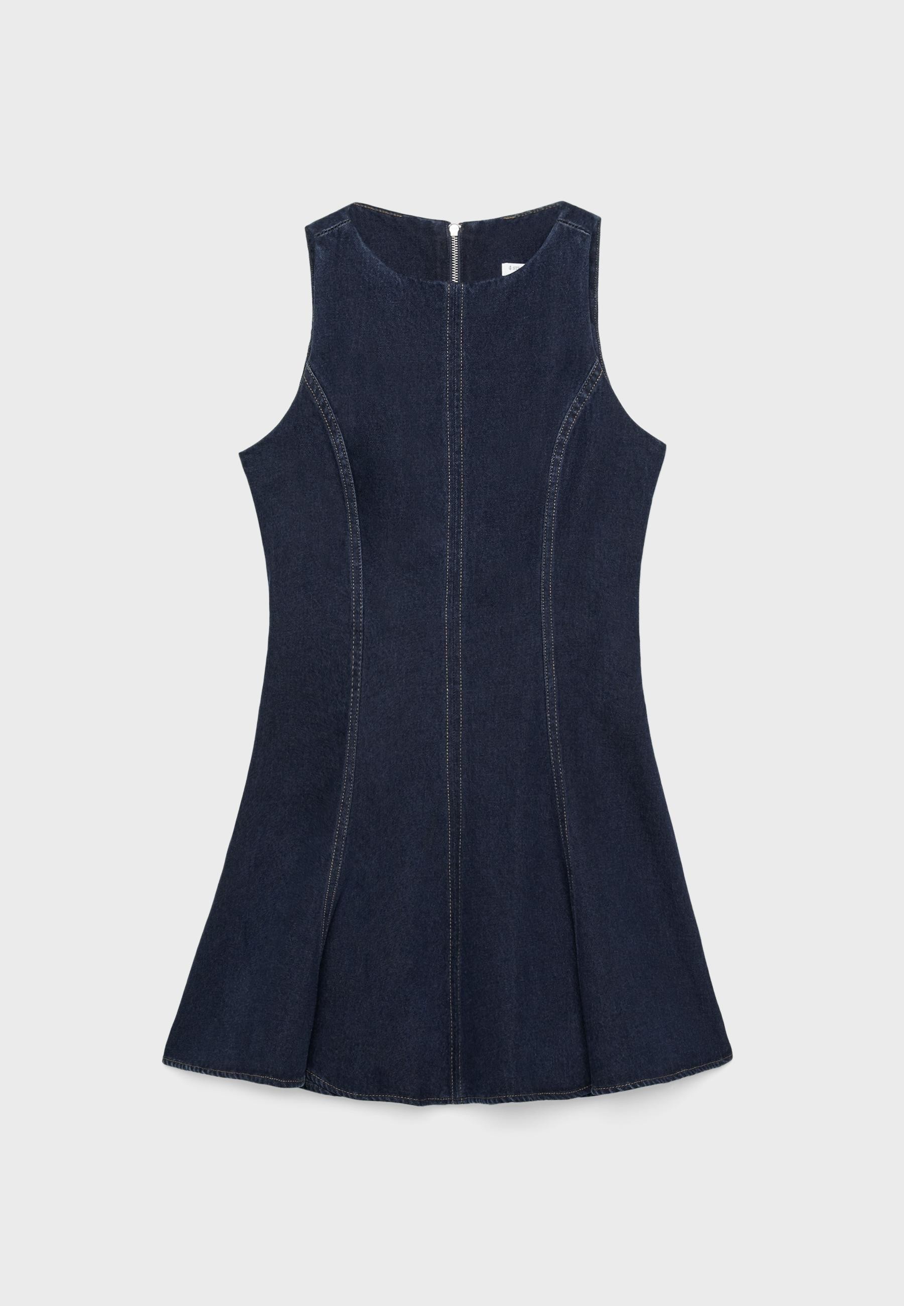 Kısa Denim Elbise