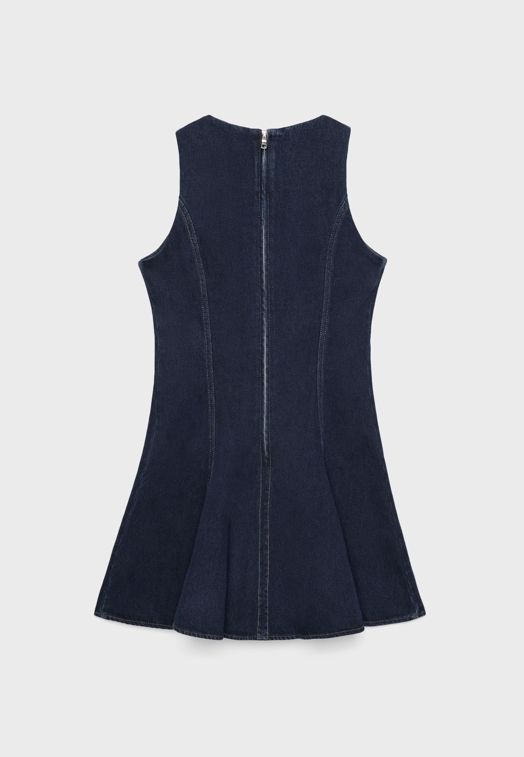 Kısa Denim Elbise