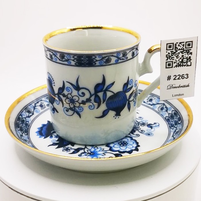 Royal Franconia Bavaria Germany – Mavi Desenli Kahve Fincanı